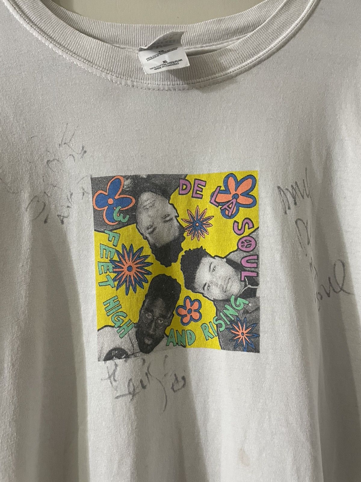 Rap Tees Vintage De La Soul 3 Feet High Tommy Boy Records Rap Shirt Size US XL / EU 56 / 4 - 3 Thumbnail