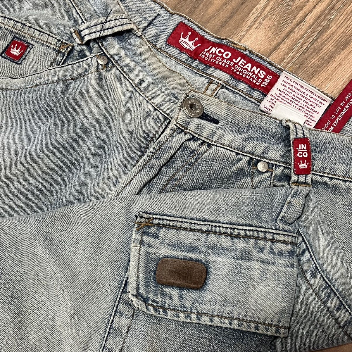 JNCO JNCO JEANS DRAGON EMBROIDERED Size US 29 - 4 Thumbnail