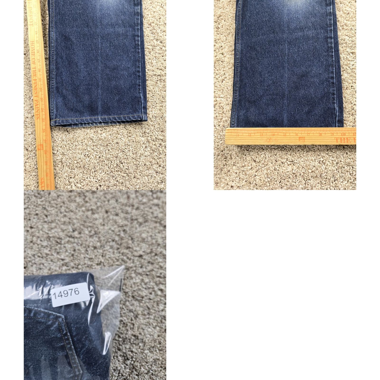 Anchor Blue VINTAGE Anchor Blue Jeans 34x26 Blue Straight Leg Baggy Fit Denim 90s Grunge Mens Jeans Size US 34 / EU 50 - 9 Thumbnail