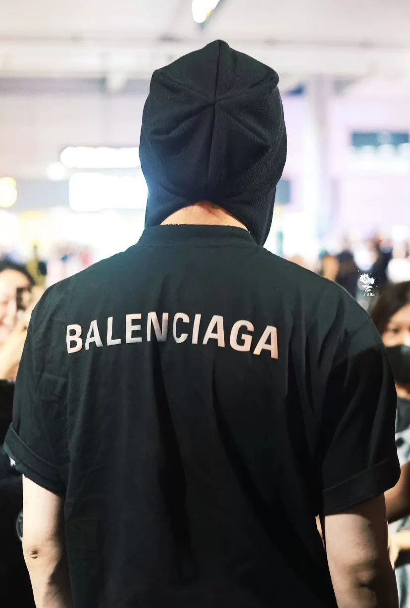 Balenciaga BALENCIAGA Black 3M Reflective Logo Back SS T M Size US M / EU 48-50 / 2 - 9 Thumbnail