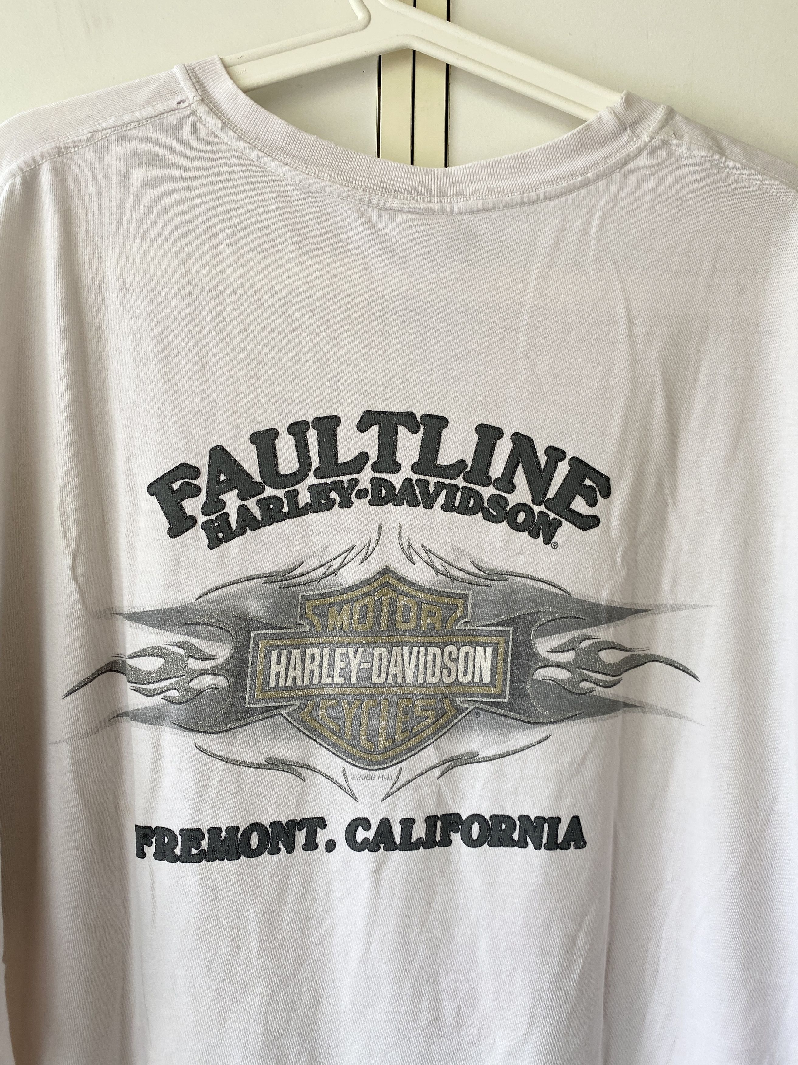 Harley Davidson Y2K FAULTLINE HARLEY DAVIDSON T SHIRT Size US XXL / EU 58 / 5 - 4 Thumbnail