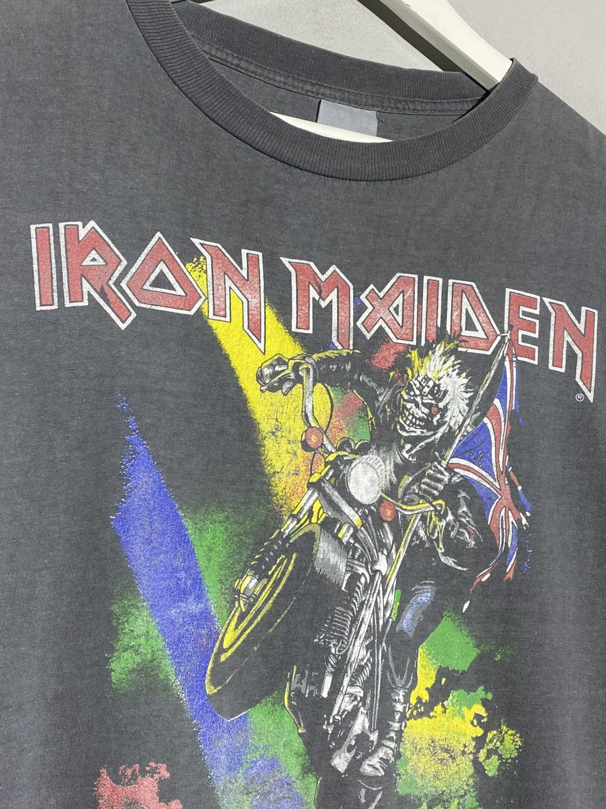 Iron Maiden 1988 Iron Maiden England Vintage Rock Band Tour T-Shirt Tee Size US L / EU 52-54 / 3 - 5 Thumbnail