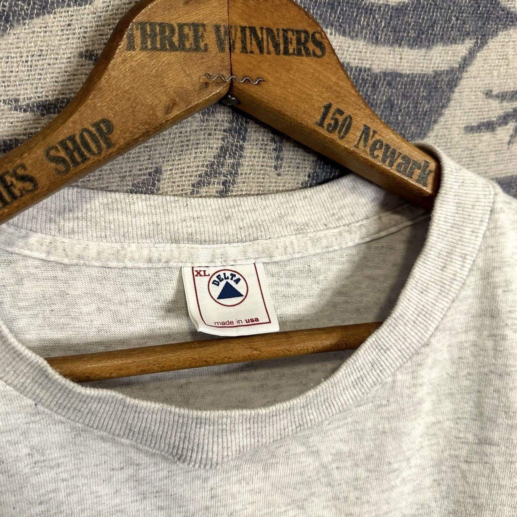 Delta VINTAGE Delta Pro Weight T-Shirt Men XL Gray USA 90s Tech Size US XL / EU 56 / 4 - 4 Thumbnail