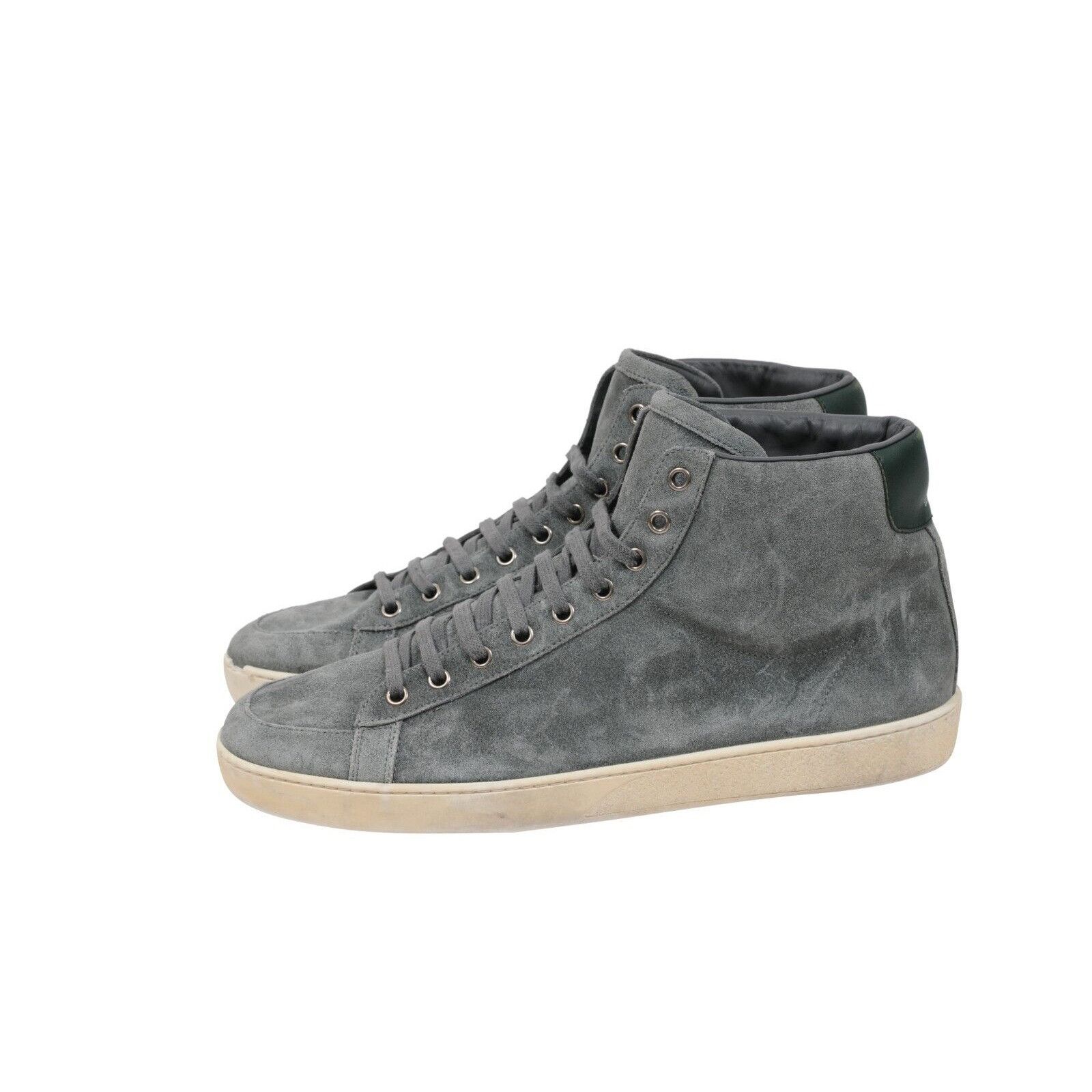 Gucci Mint Green Suede High Top Sneakers Size US 11.5 / EU 44-45 - 4 Thumbnail