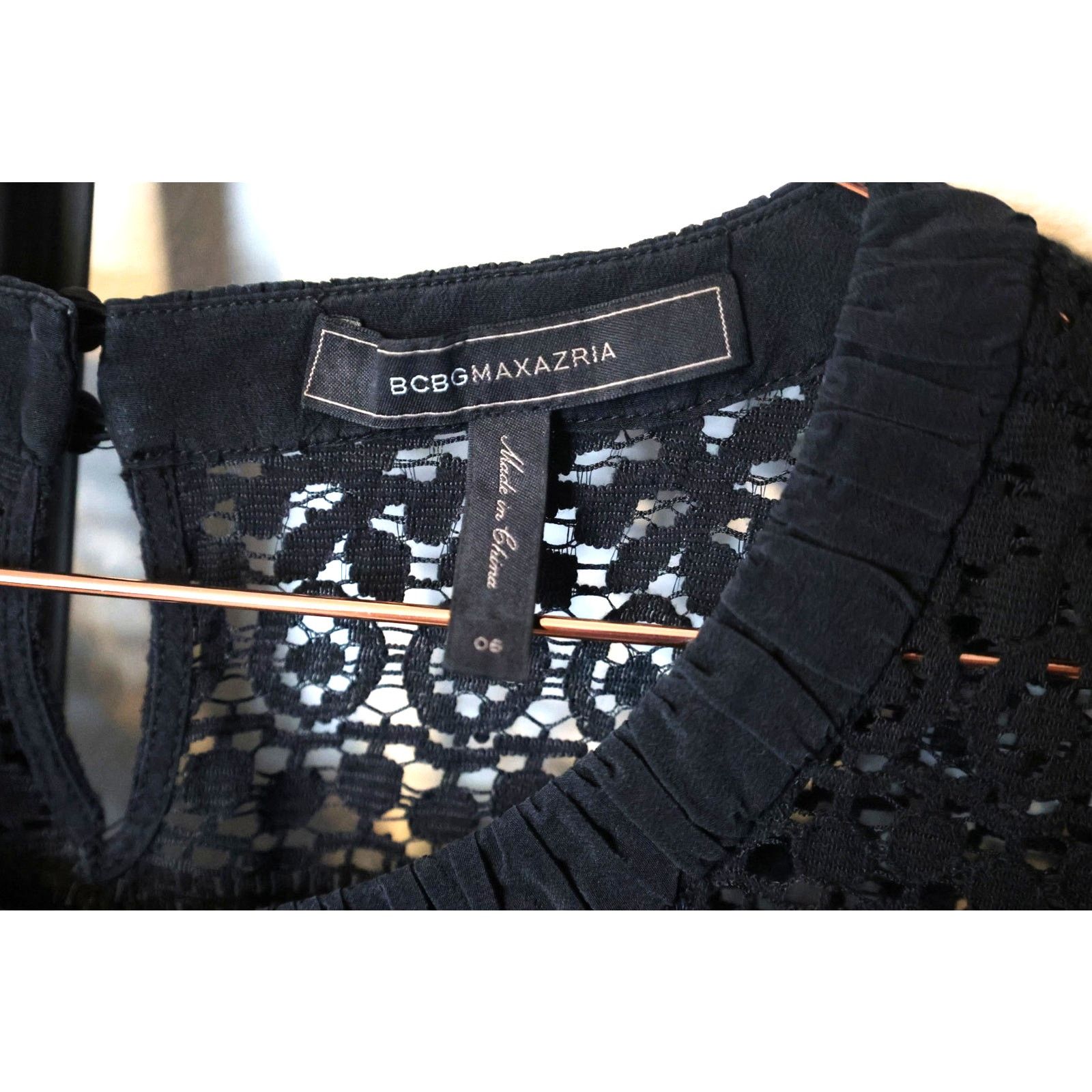 Other BCBGMAXAZRIA Darlita Lace Sheath Dress - Size 6 - Black -EUC Size M / US 6-8 / IT 42-44 - 3 Thumbnail