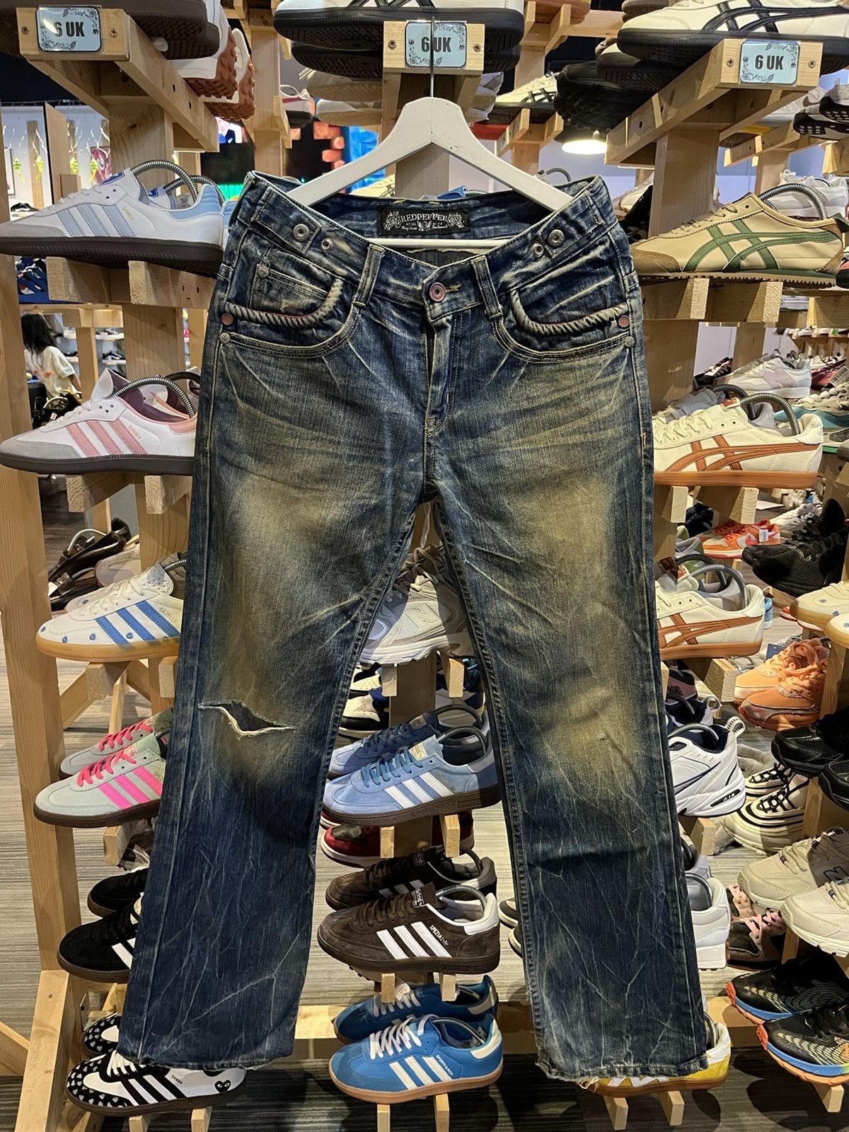 Vintage Red Pepper Jeans Jeans Distressed Jeans Size 30" / US 8 / IT 44 - 1 Thumbnail