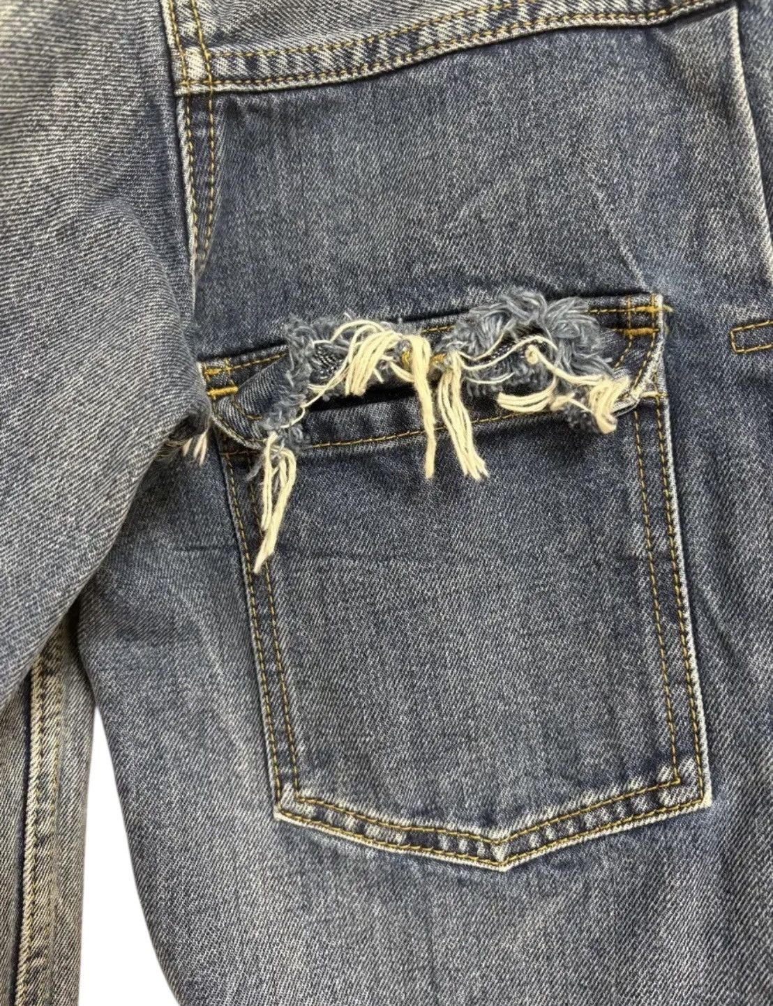 Maison Margiela Maison Margiela 21SS Distressed 2nd Type Denim Jacket Size US M / EU 48-50 / 2 - 3 Thumbnail