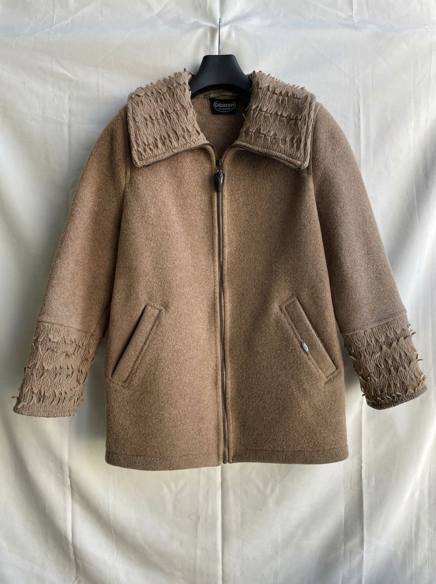 GIESSWEIN Giesswein Austria Vintage Womens Wool Zip Coat Size L / US 10 / IT 46 - 1 Thumbnail