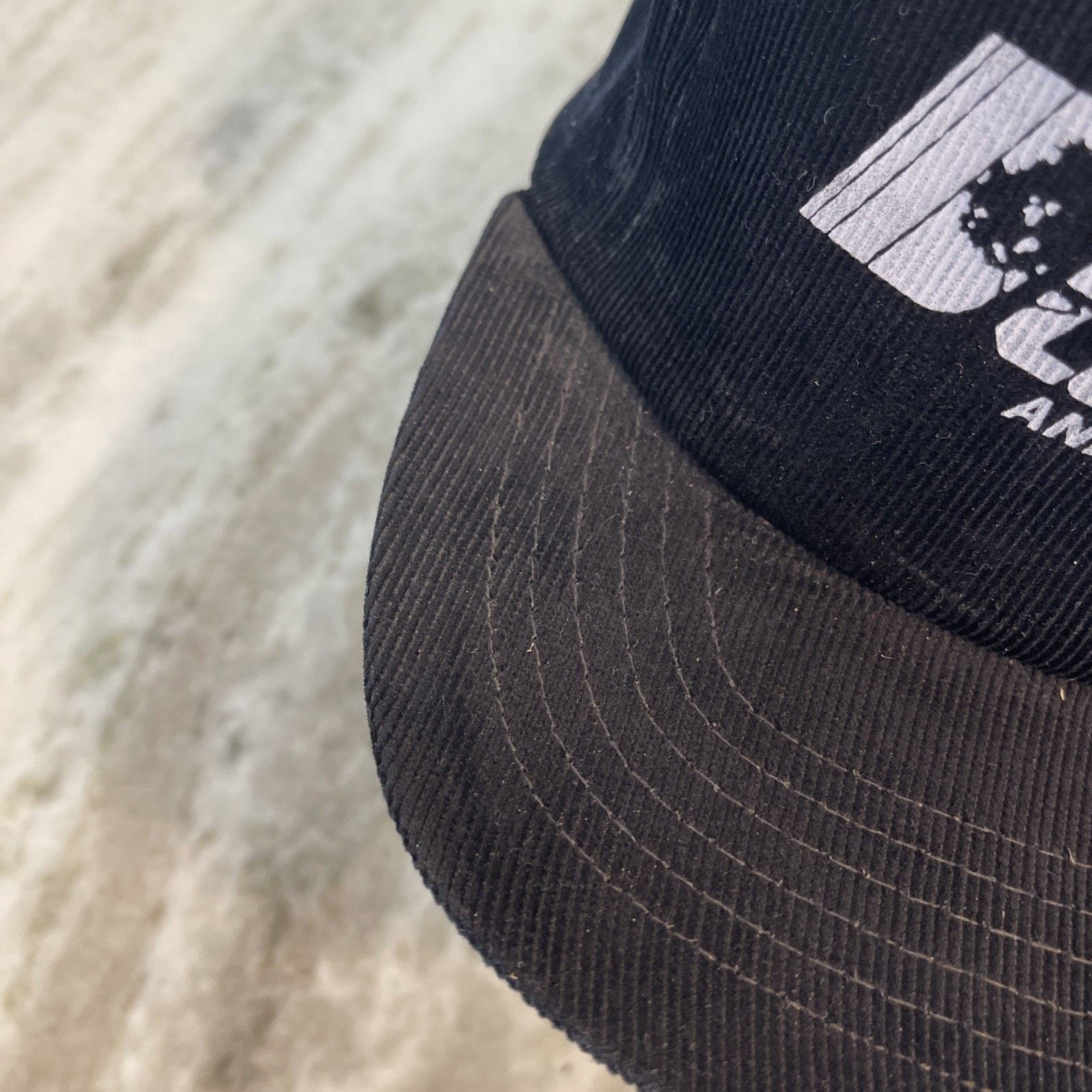 Vintage Vintage Black Dubell Lumber Corduroy Strapback Trucker Hat 4 Size ONE SIZE - 5 Thumbnail