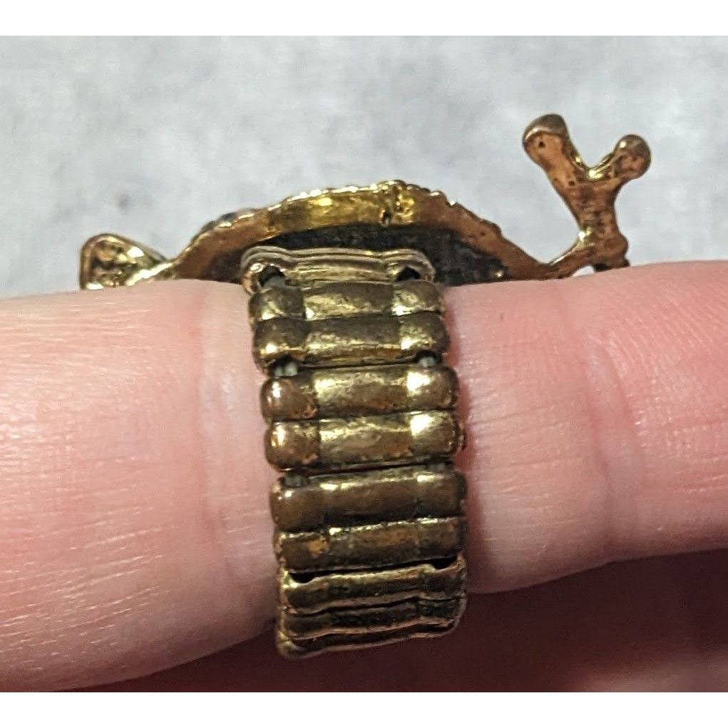 Other Witchy Cottagecore Pink Rhinestone Gold Tone Owl Stretch Rin Size ONE SIZE - 16 Thumbnail