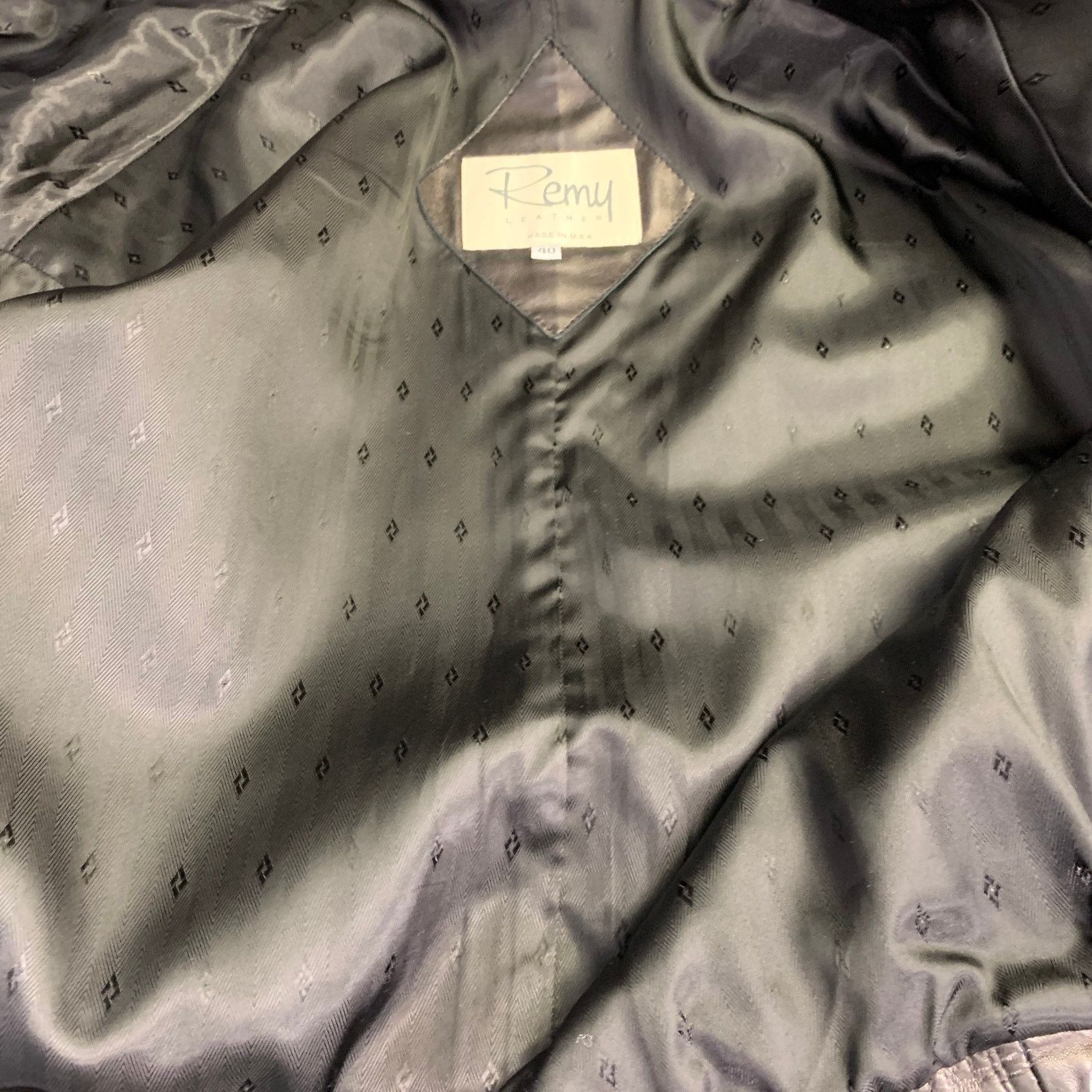 Other REMY LEATHER 40 Black Leather Zip Buttons Blouson Jacket Size US XXL / EU 58 / 5 - 6 Thumbnail