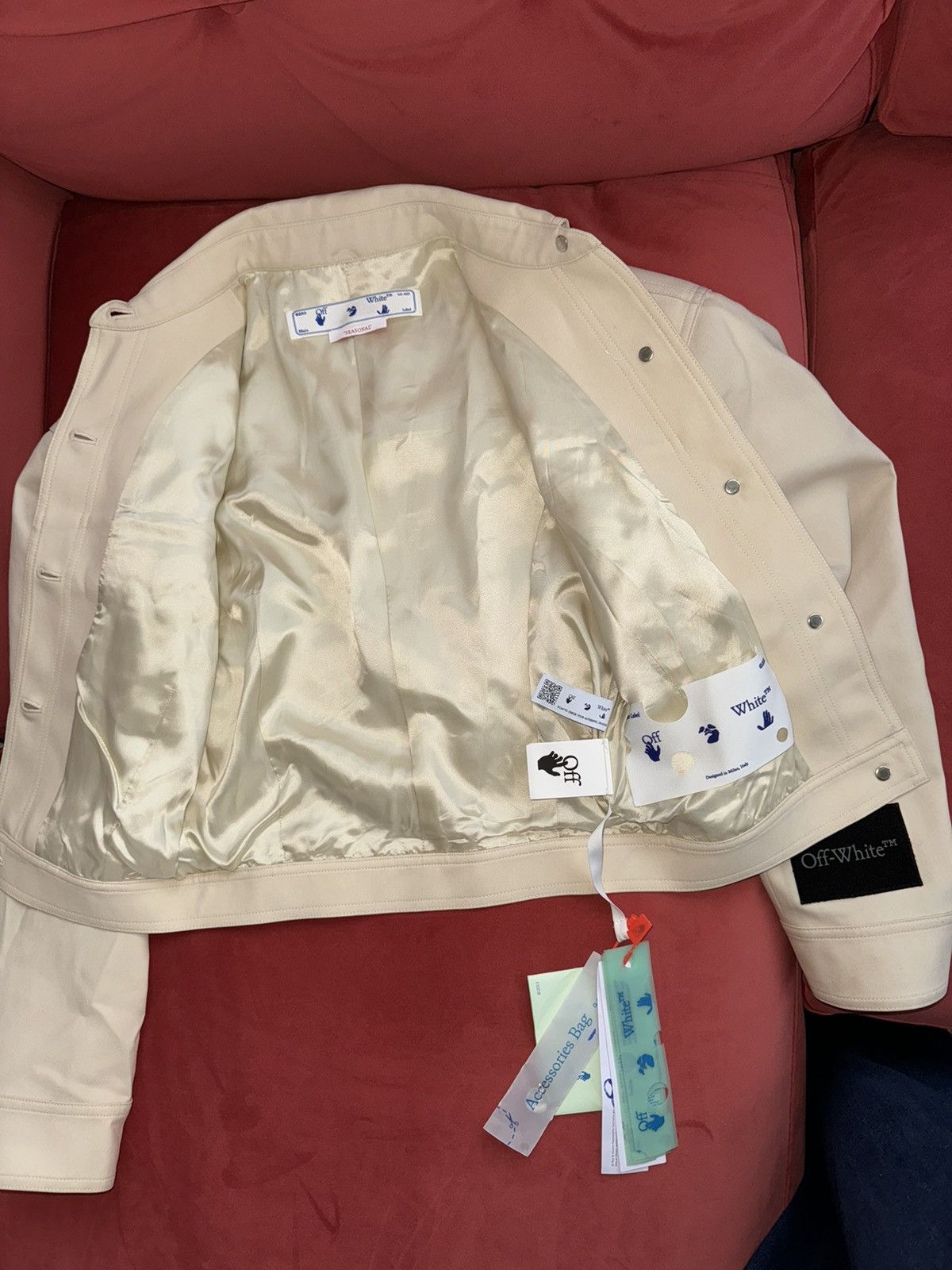 Off-White New Off-White virgin wool jacket, size M, 42 It Size M / US 6-8 / IT 42-44 - 4 Thumbnail