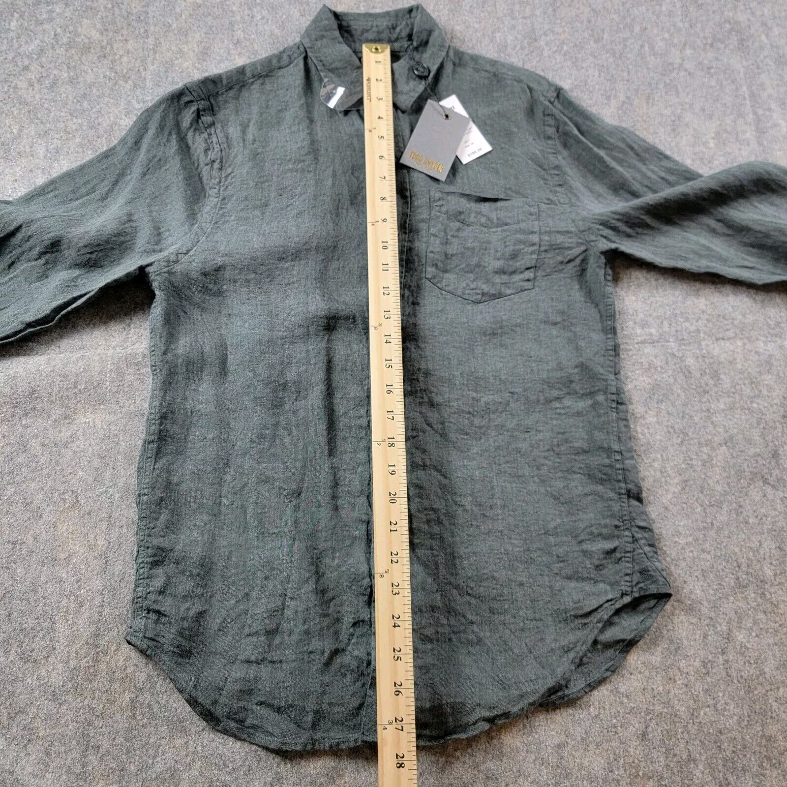Todd Snyder Todd Snyder Linen Button Down Shirt size XS Grey Size US XS / EU 42 / 0 - 4 Thumbnail