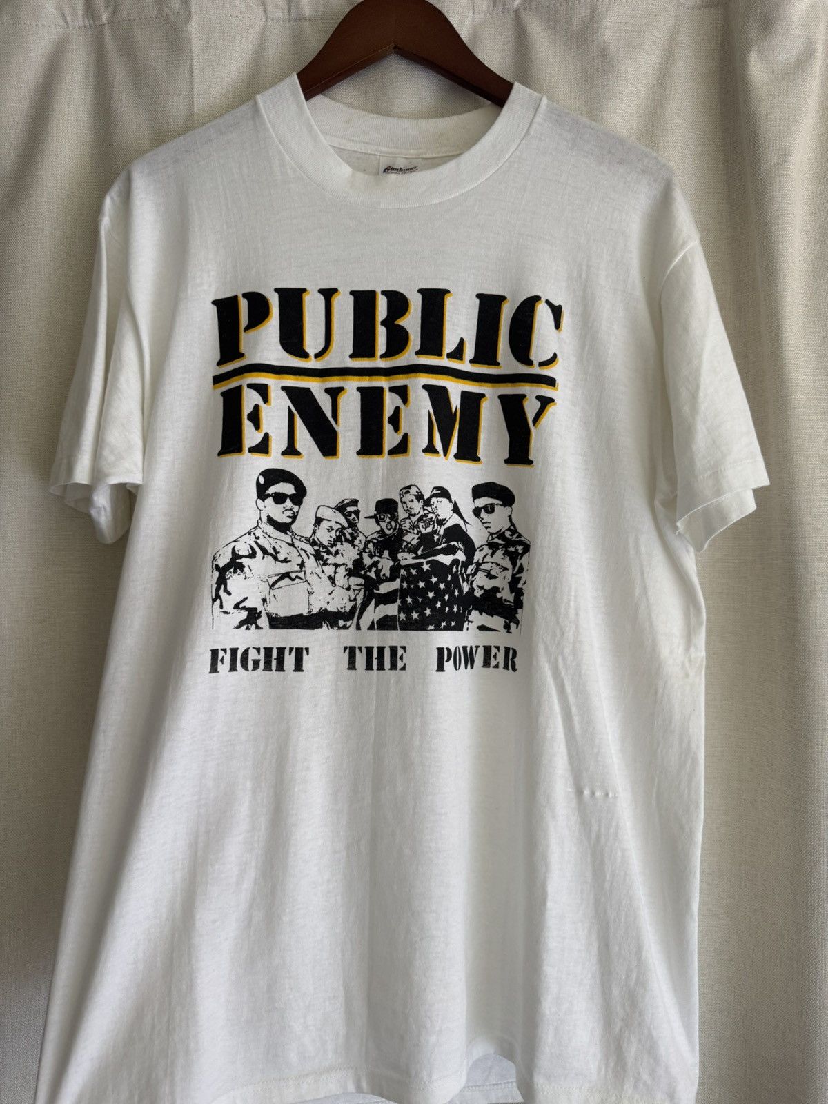 Vintage 1987 Single Stitch Public Enemy Fight The Power Vintage Tee Size US L / EU 52-54 / 3 - 1 Thumbnail