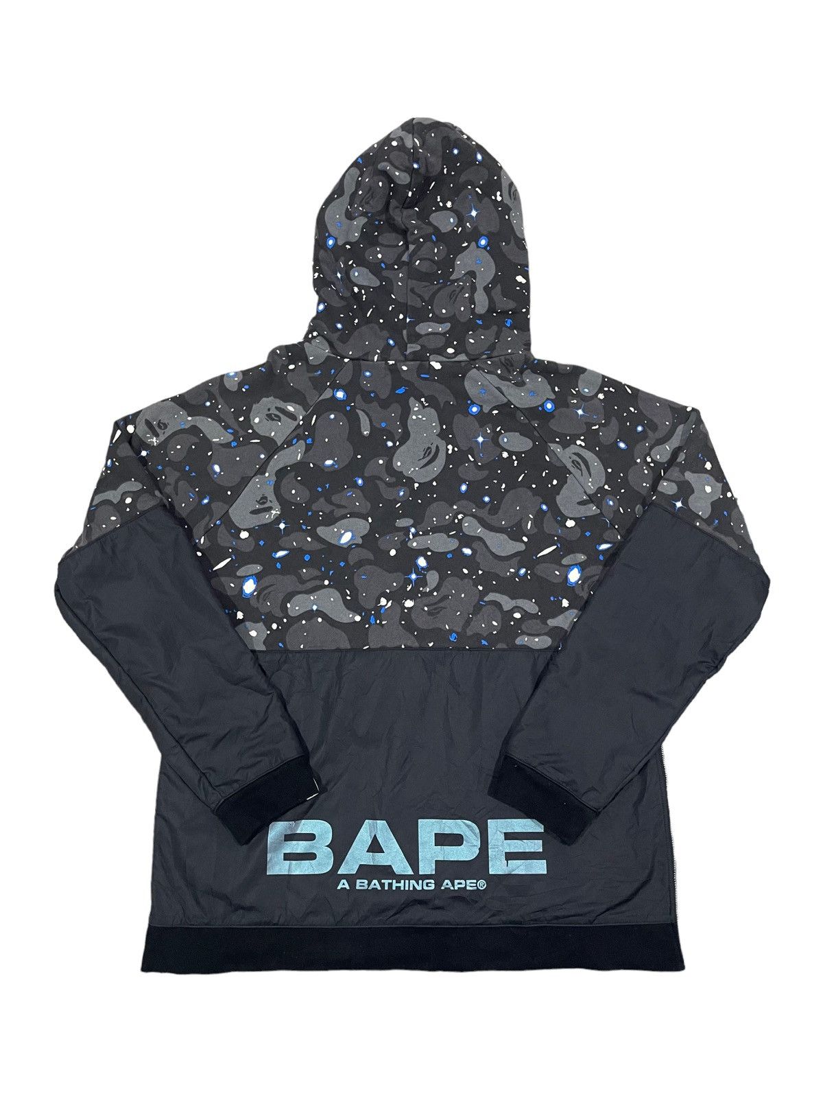 Bape Space Camo Wide Side Zip Pullover Hoodie Size US L / EU 52-54 / 3 - 20 Thumbnail