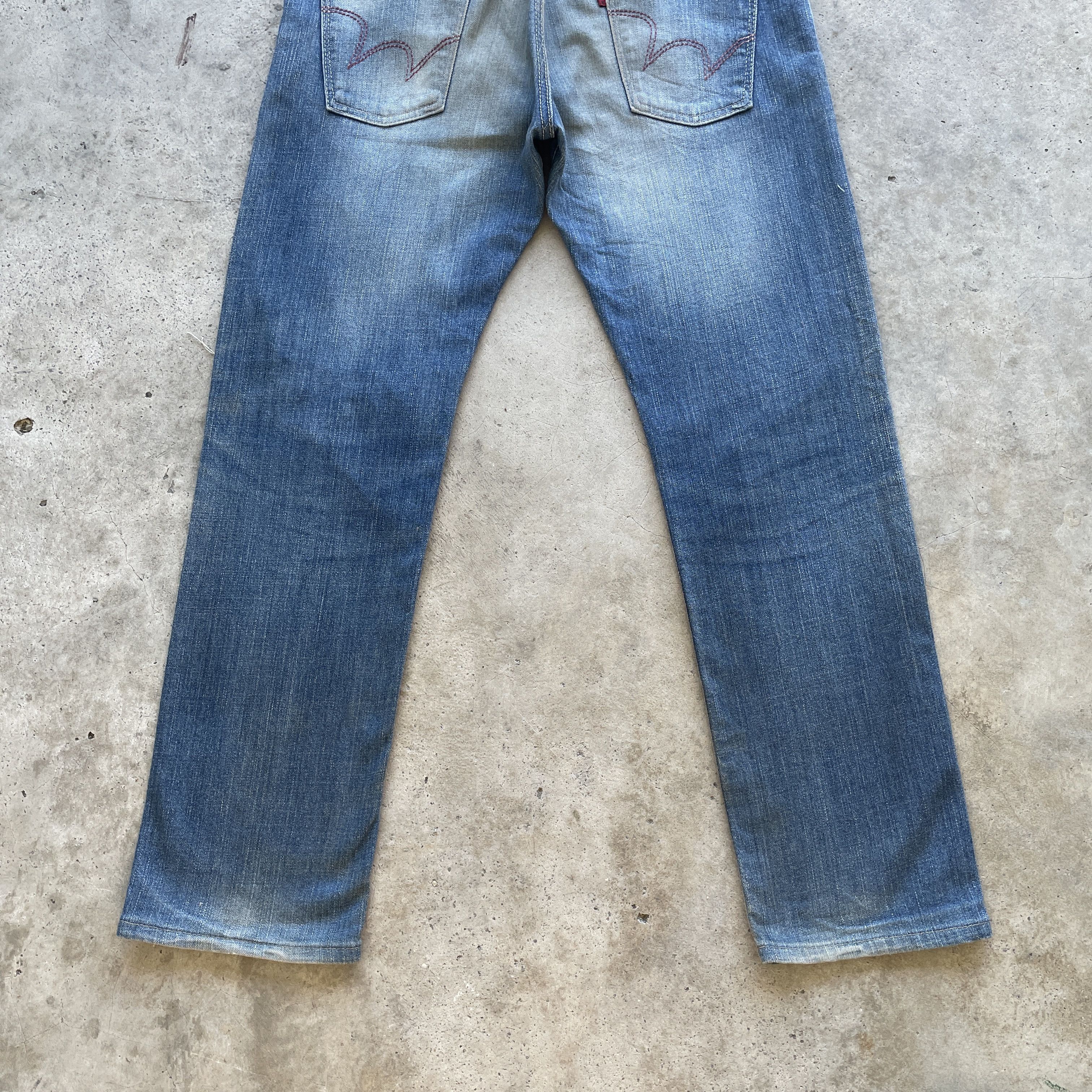 Edwin × Japanese Brand VINTAGE EDWIN DISTRESSED DENIM FADED RUSTY PANTS JEANS W36 Size US 36 / EU 52 - 10 Thumbnail