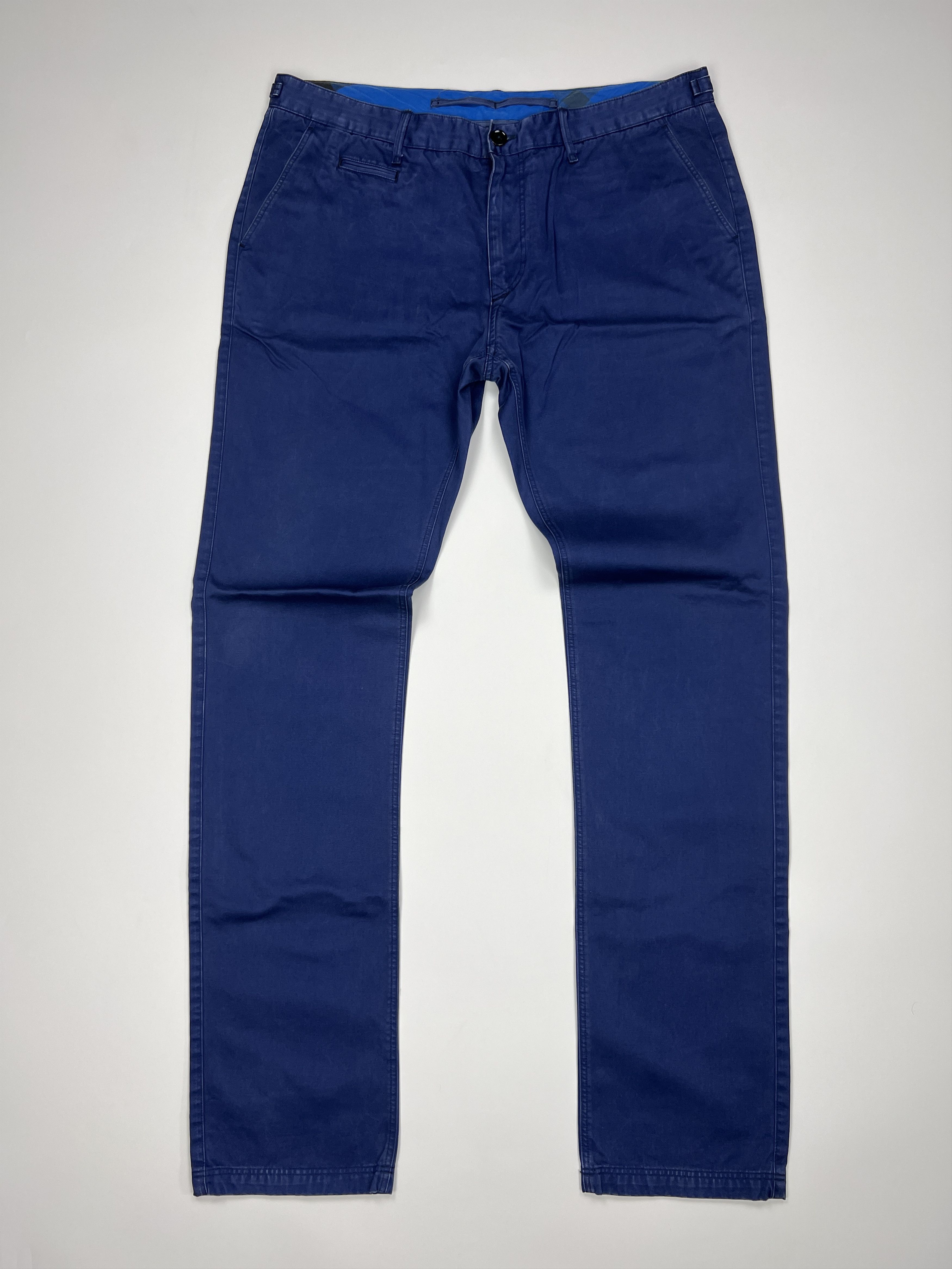 Burberry Burberry Brit Navy Chino Cotton Trousers Pants Size US 36 / EU 52 - 1 Thumbnail