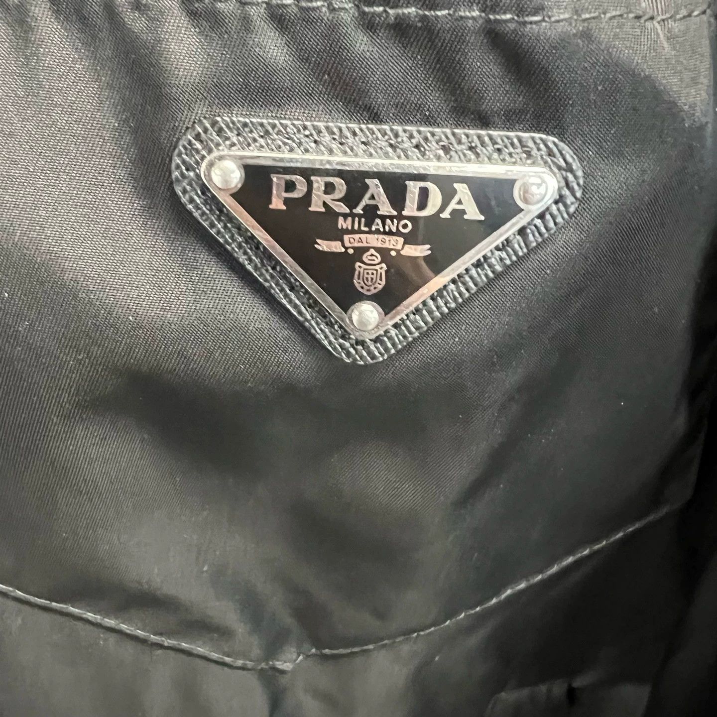 Prada PRADA button logo nylon short-sleeve shirt L 99 new Size US L / EU 52-54 / 3 - 3 Thumbnail