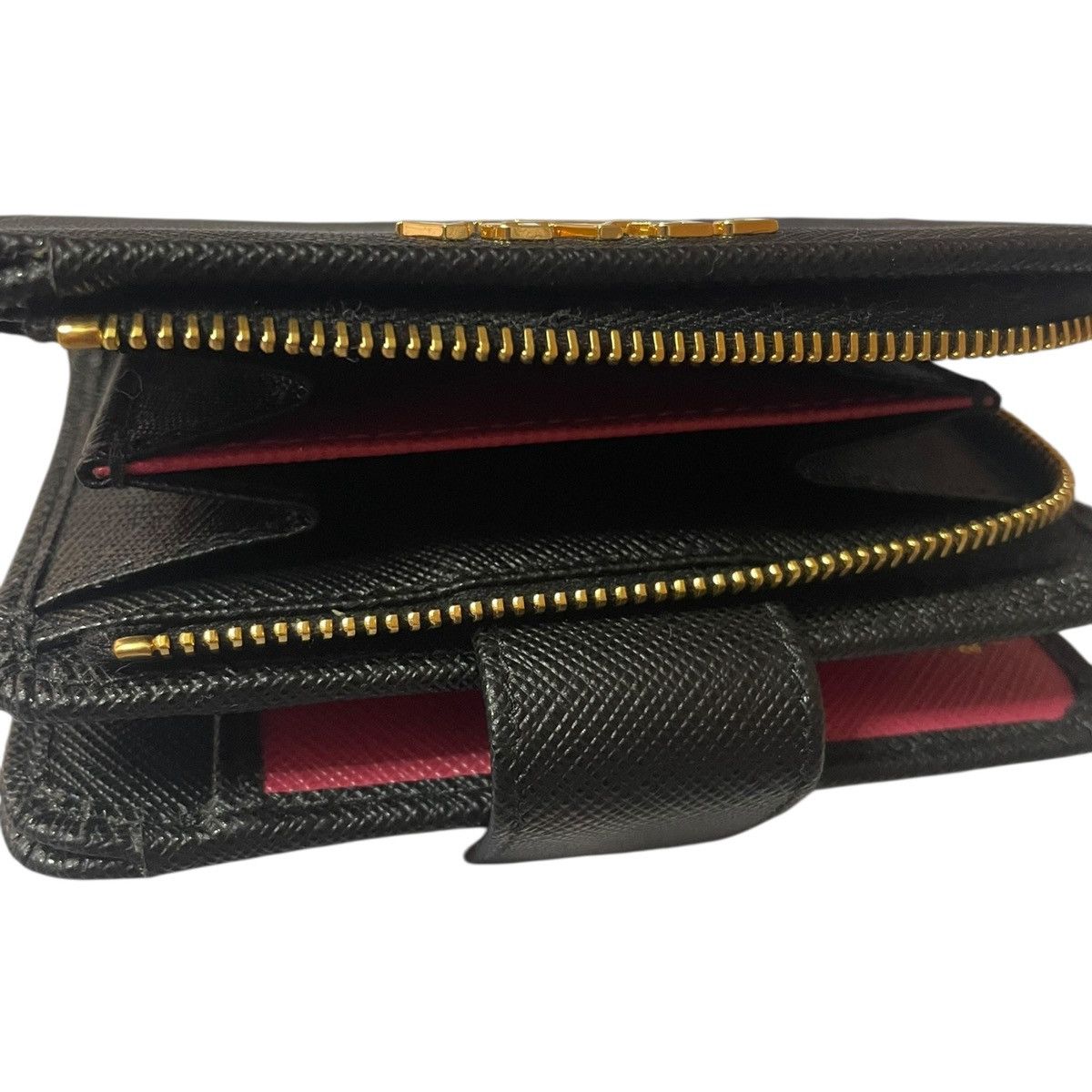 Prada Prada women's wallet in black Saffiano leather Size ONE SIZE - 5 Thumbnail