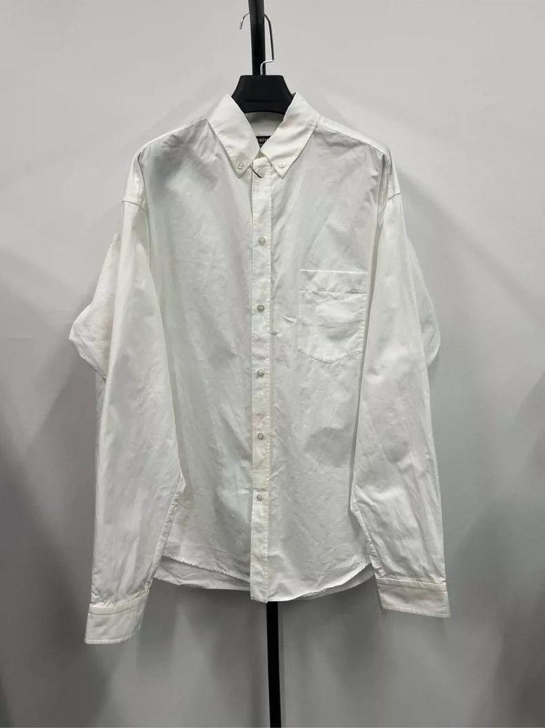 Balenciaga Balenciaga size 37 Embroidered Logo Long Sleeve Shirt Size US XS / EU 42 / 0 - 1 Thumbnail