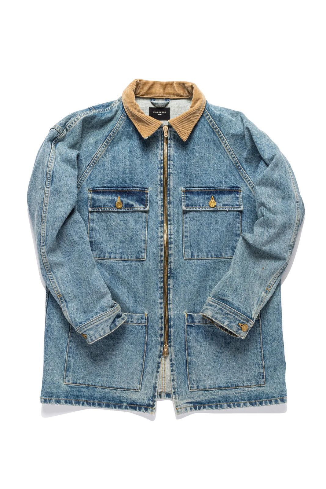 Men s Fear of God Denim Jackets Grailed