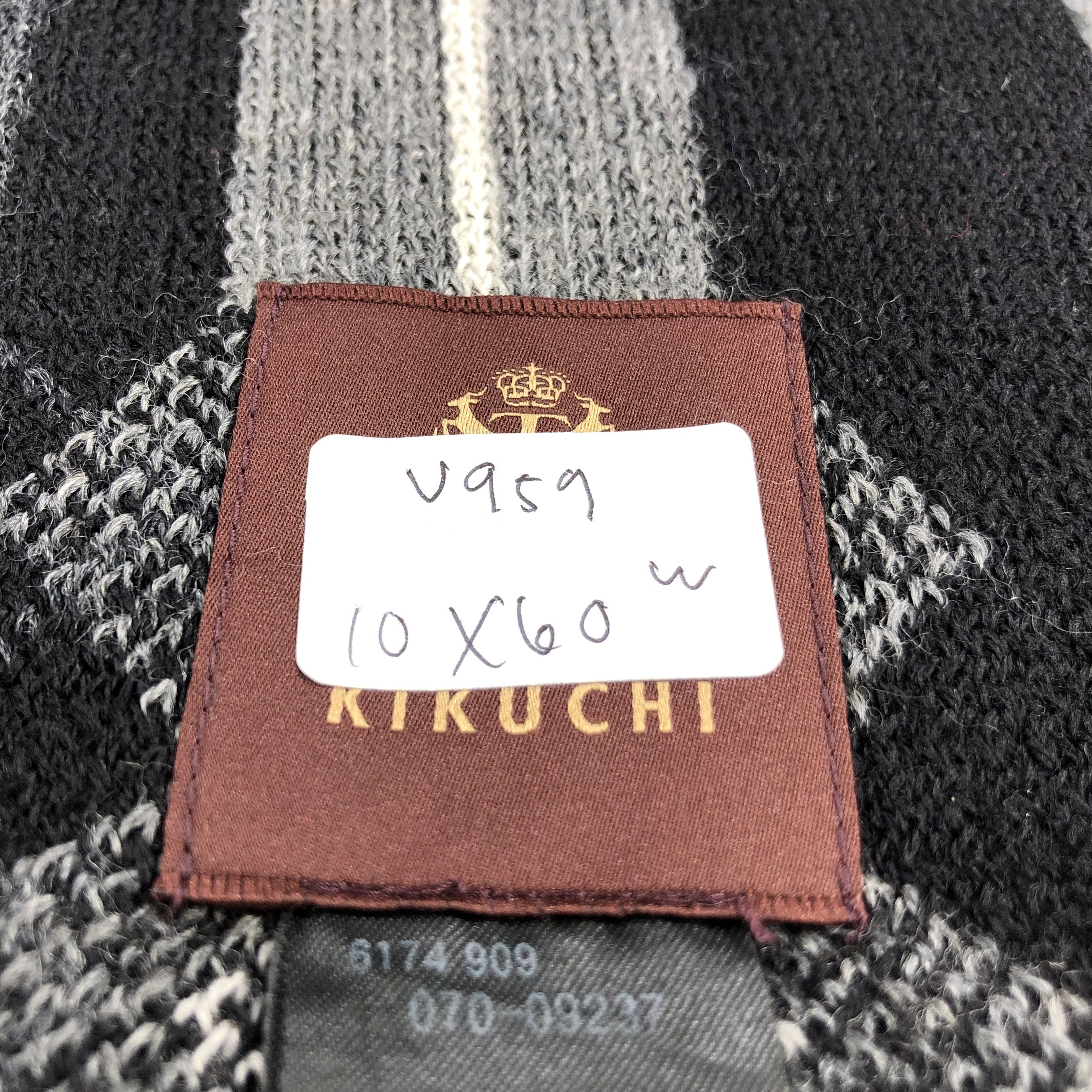 Takeo Kikuchi Takeo Kikuchi Argyle Wool Scarf Muffler V959 Size ONE SIZE - 6 Thumbnail
