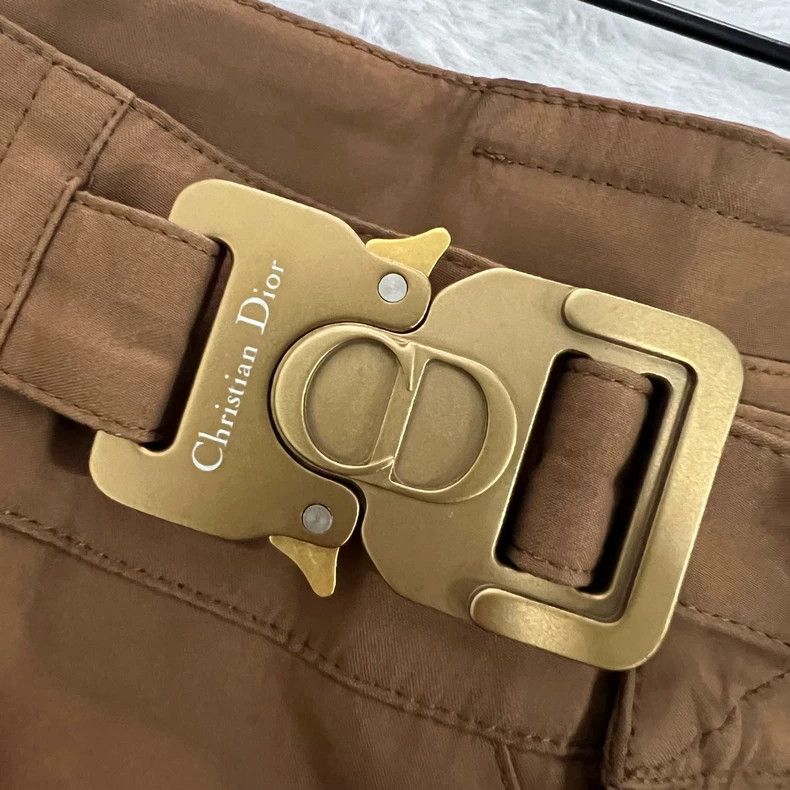 Dior Dior Brown lock-locked workwear shorts 2502-Nextarrow Size US 30 / EU 46 - 4 Thumbnail