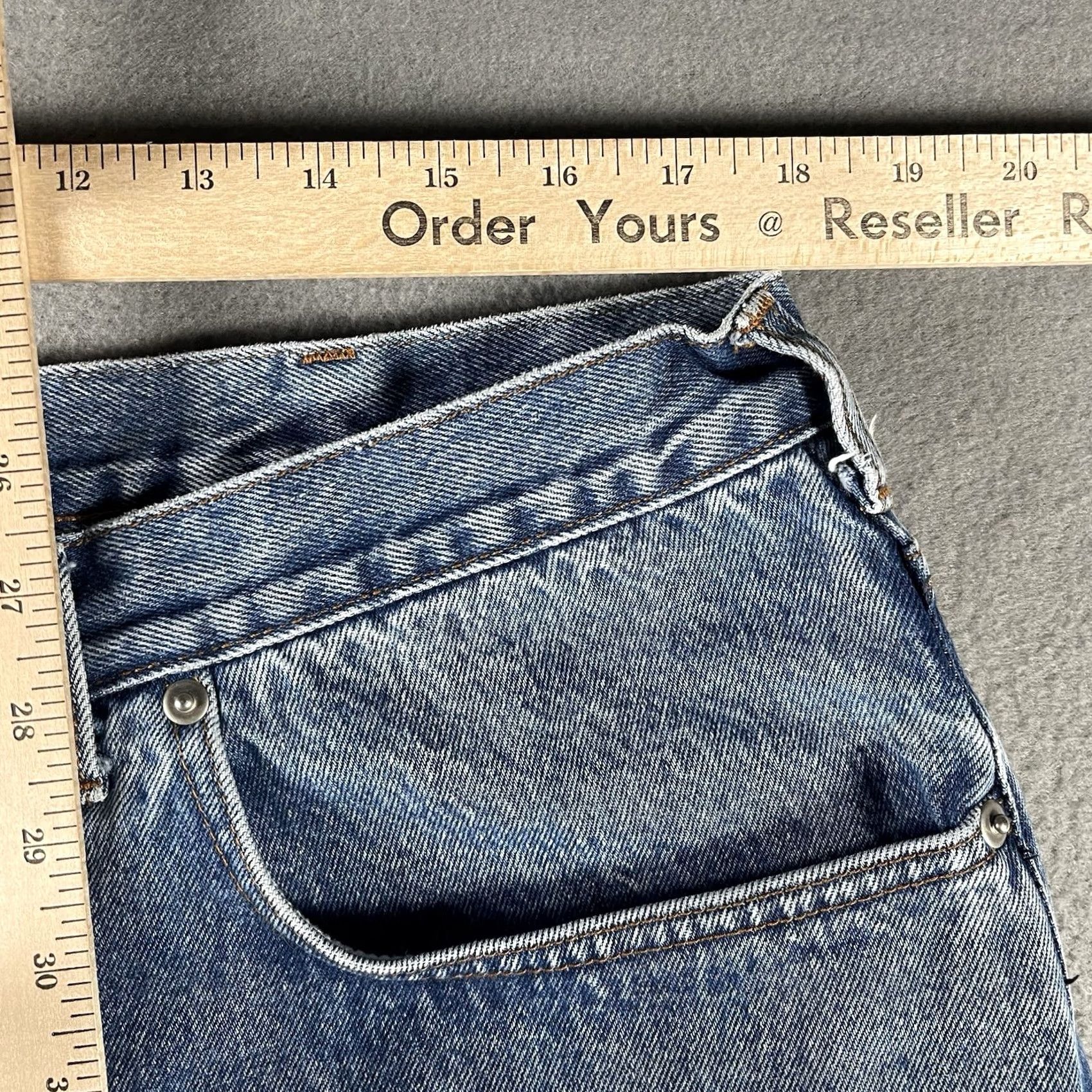Chaps Chaps Jeans Straight Fit 40x30 Denim Blue Regular Men’s 5-Pocket Logo Zipper Button Vintage Preppy 90s Comfort Classic Size US 40 / EU 56 - 5 Thumbnail