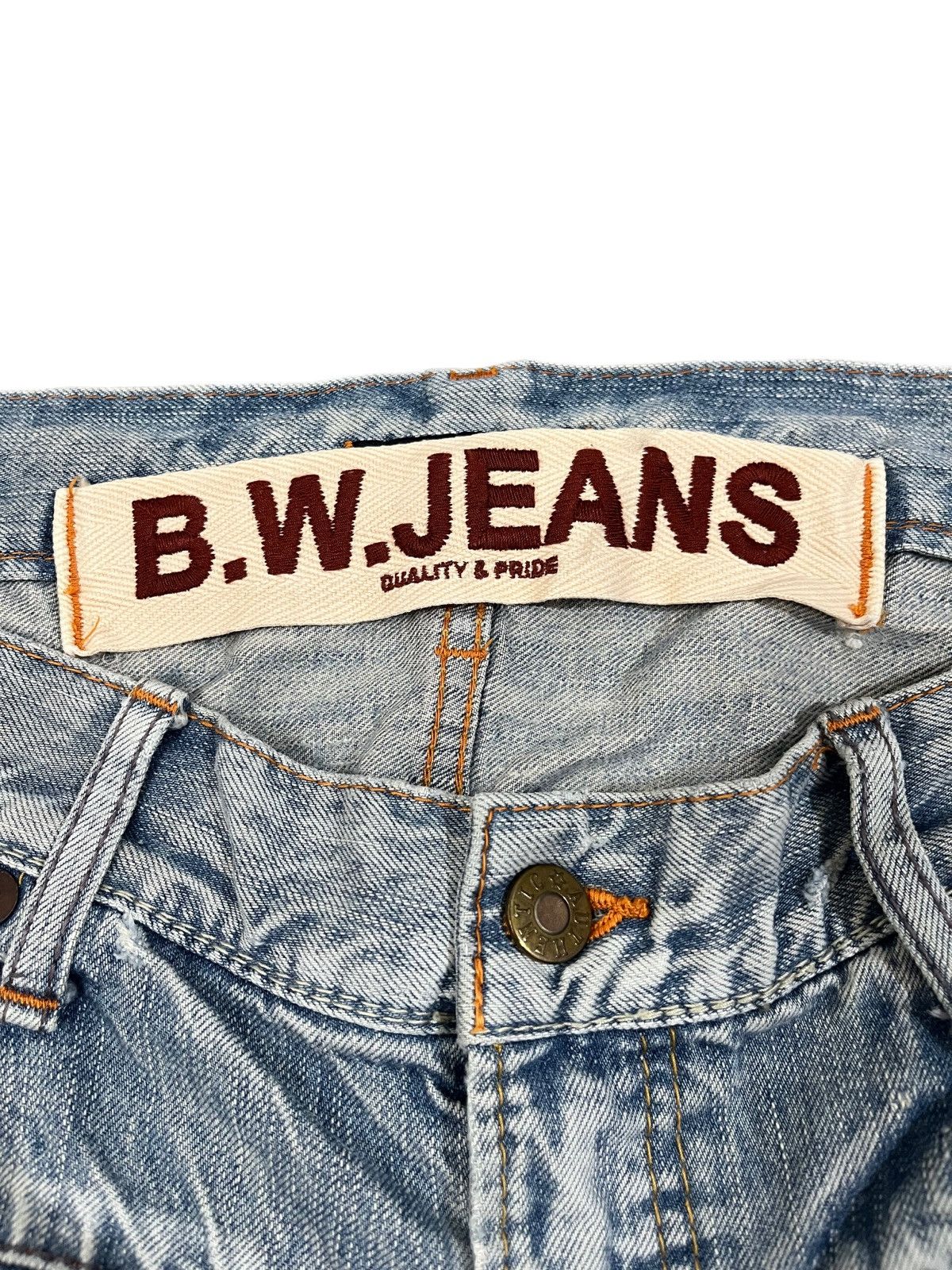 Blue Blue Japan × Le Grande Bleu (L.G.B.) Vintage Blue Way Faded Distressed Denim Size US 34 / EU 50 - 6 Thumbnail