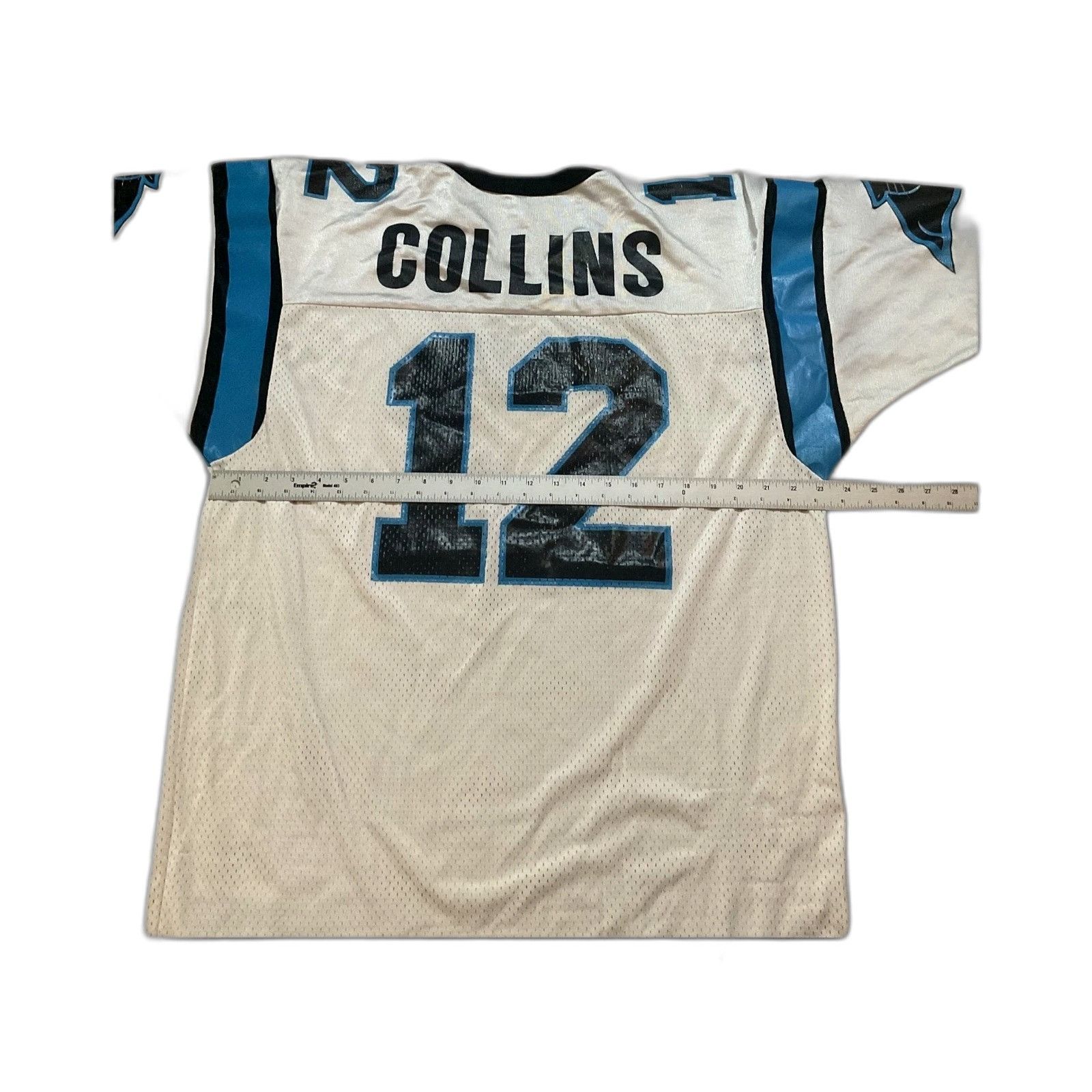 Champion Vintage 90s Champion NFL Kerry Collins Carolina Panthers Whi Size US XL / EU 56 / 4 - 3 Thumbnail