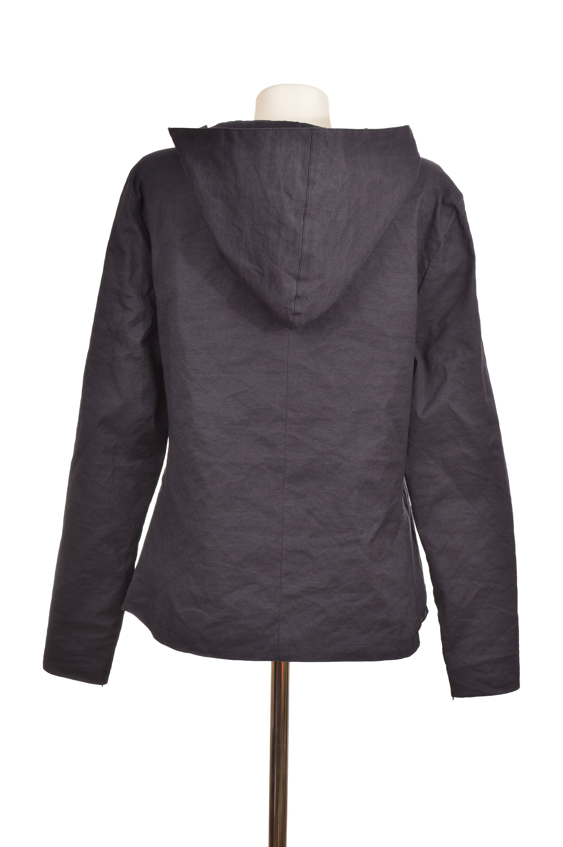 Sarah Pacini Sarah Pacini Dark Navy Cotton Blend Full-Zip Jacket Size M / US 6-8 / IT 42-44 - 3 Thumbnail