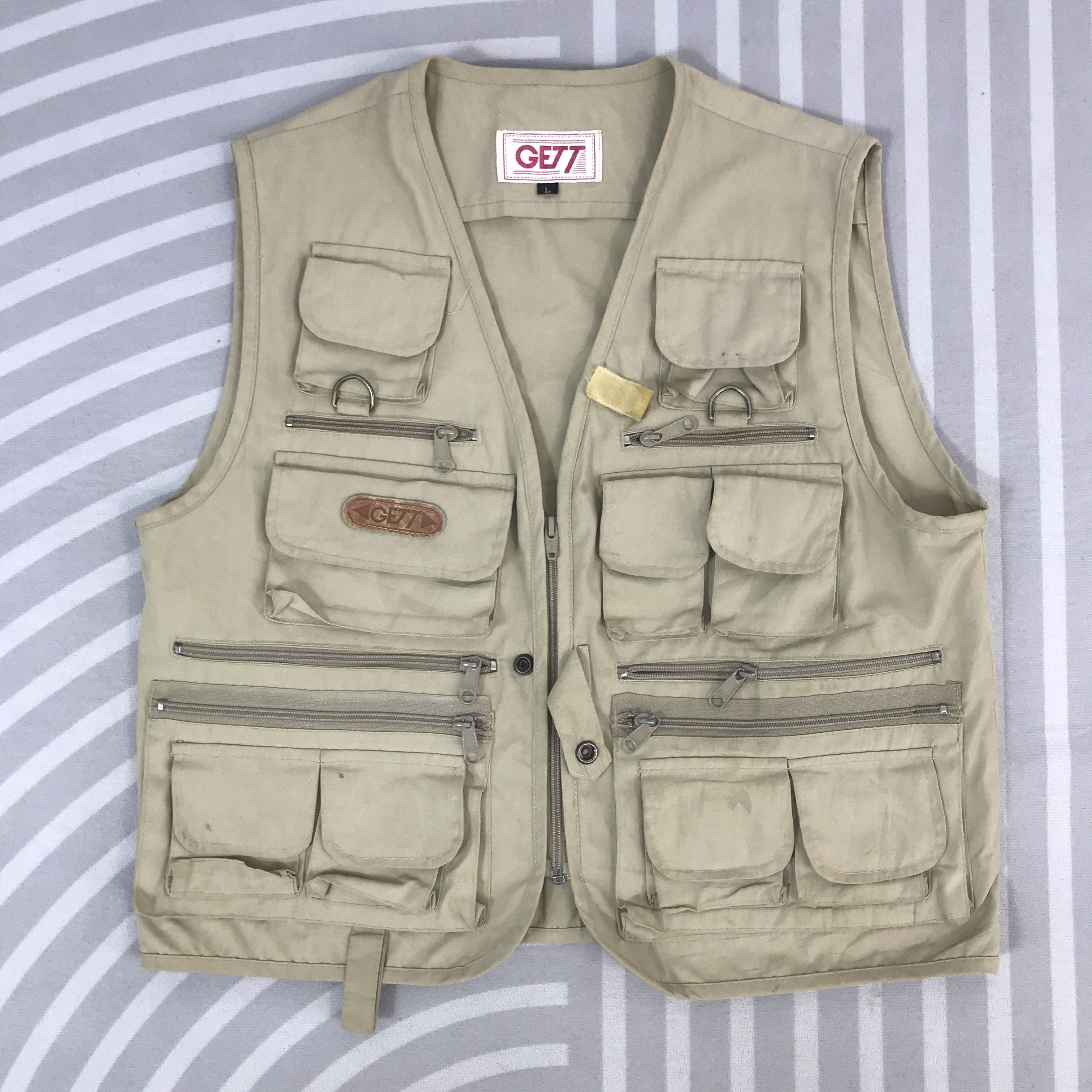 Japanese Brand Vintage Gett Tactical pocket Fishing design vest Jacket Size US L / EU 52-54 / 3 - 1 Thumbnail