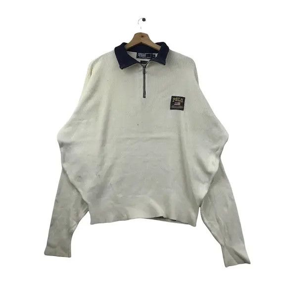 Polo Ralph Lauren Vtg POLO RALPH LAUREN Knitwear Pullover Sweater Sweatshirt Size L / US 10 / IT 46 - 1 Thumbnail