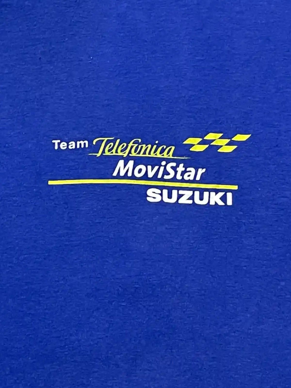 Vintage Vtg 90s Kenny Roberts Team Telefonica Movistar Suzuki Tshirt Size US M / EU 48-50 / 2 - 10 Thumbnail