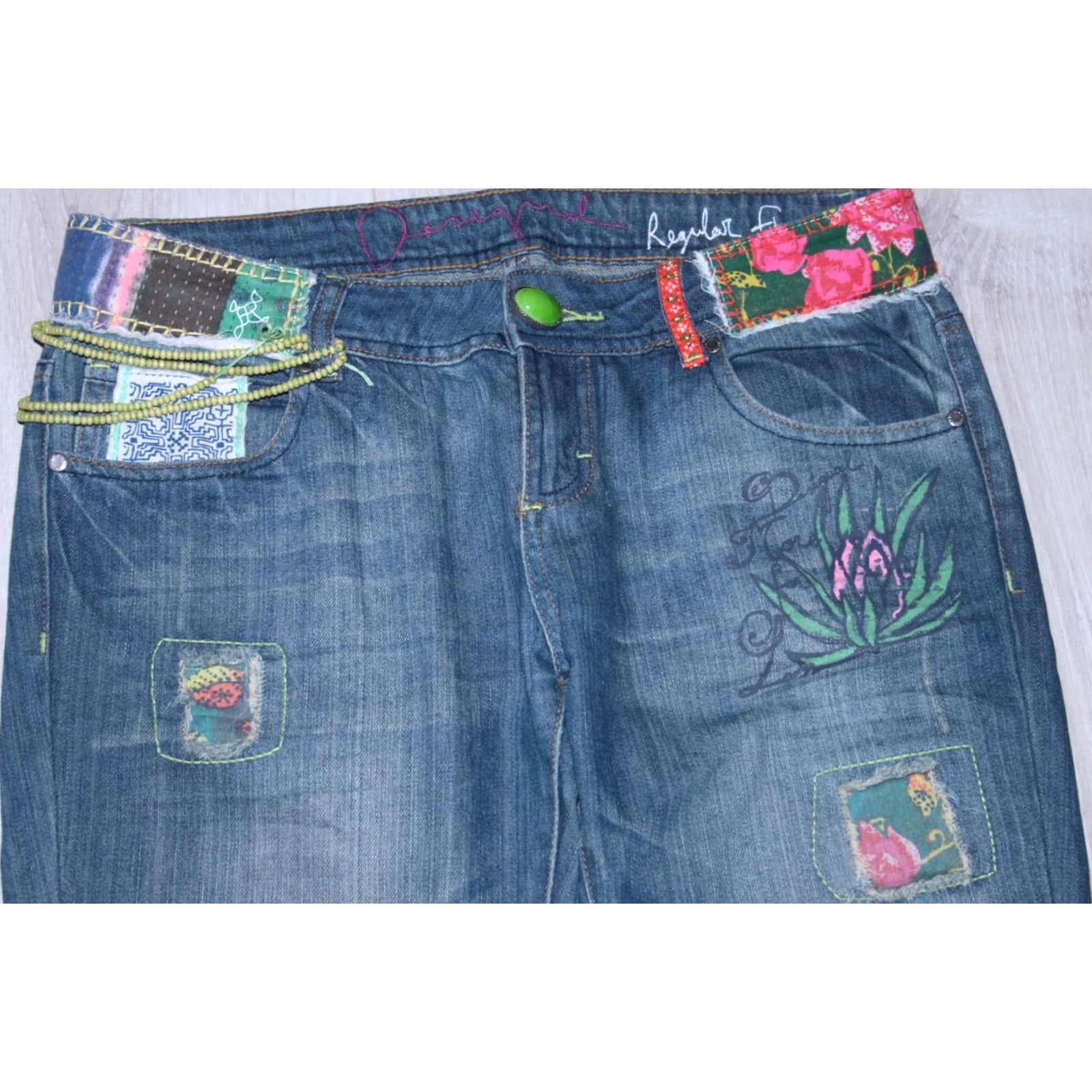 Desigual Desigual womens jeans Size 30 Regular fit Blue Skinny Slim Size 30" / US 8 / IT 44 - 2 Thumbnail