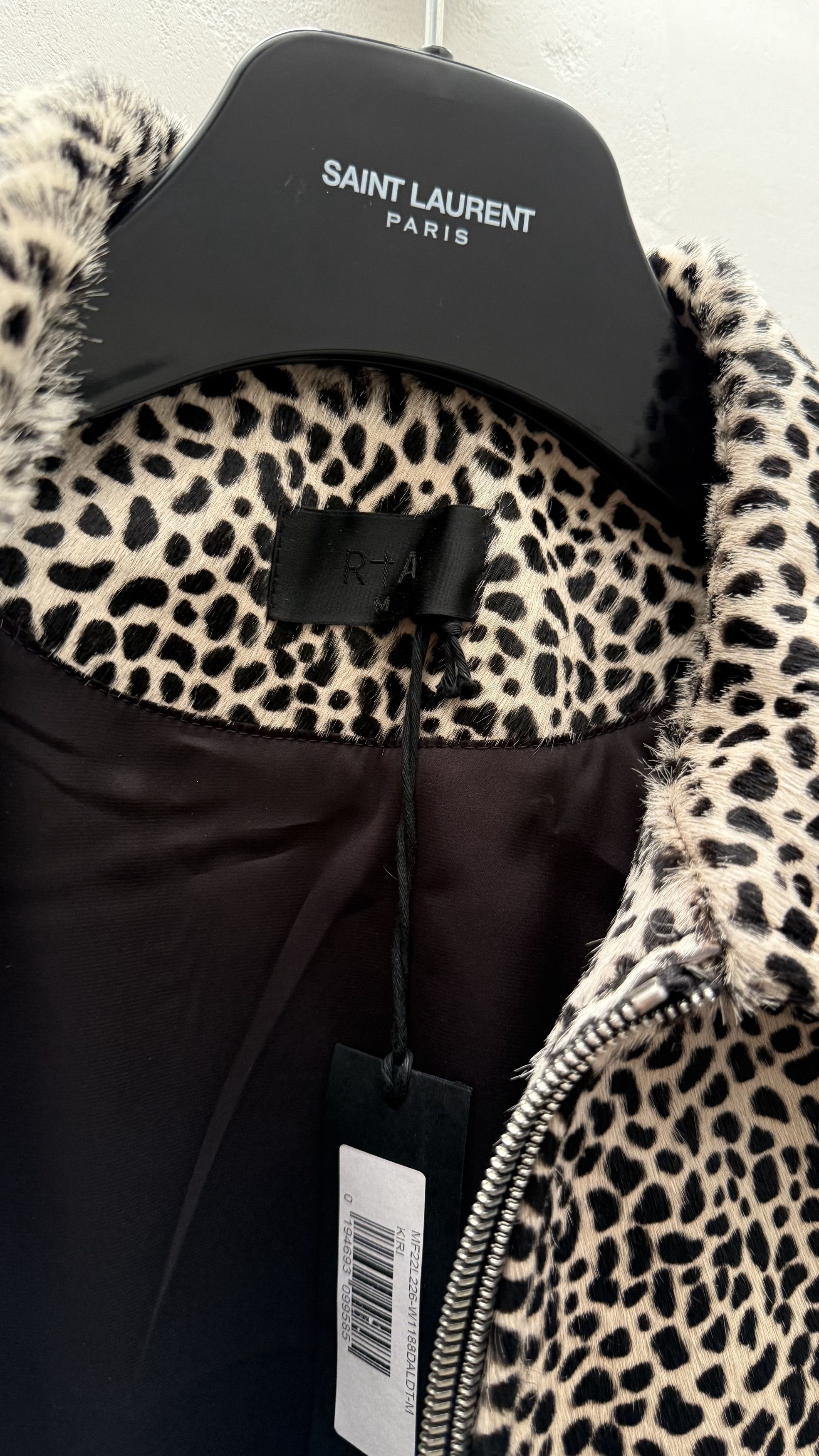 Rta RtA Calf Cheetah Leather Jacket Size US M / EU 48-50 / 2 - 5 Thumbnail