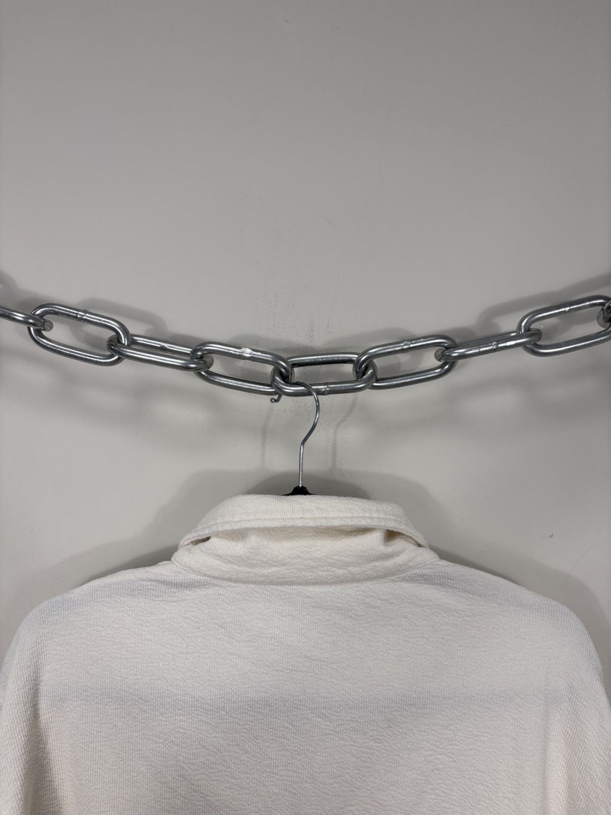 Arket Arket Men’s Ivory Cotton 1/4 Zip Sweatshirt Pullover Size US M / EU 48-50 / 2 - 16 Thumbnail