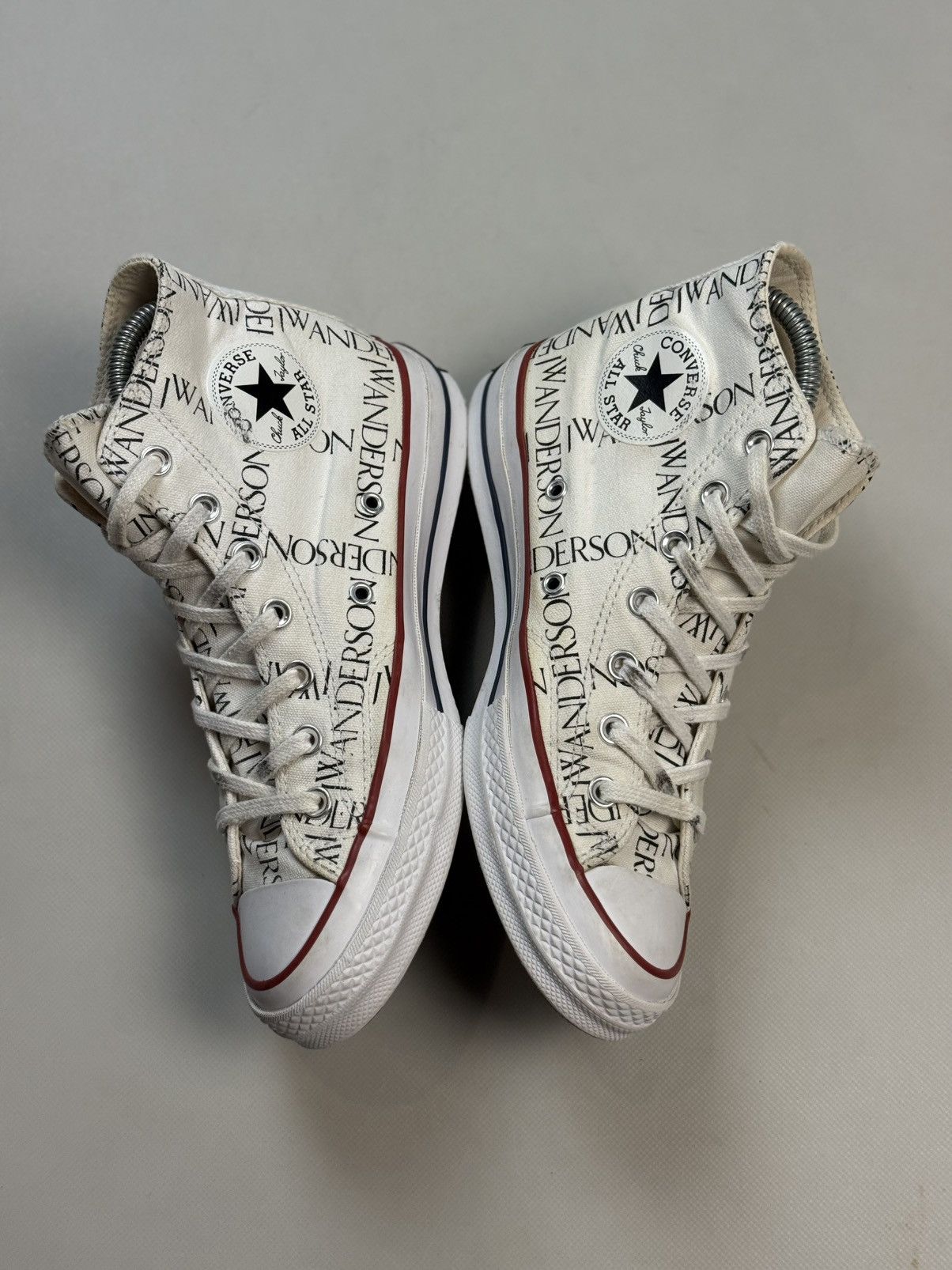Converse × JW Anderson JW Anderson High Top Graphic Print Lace Up Sneakers Shoes Size US 8 / IT 38 - 14 Thumbnail