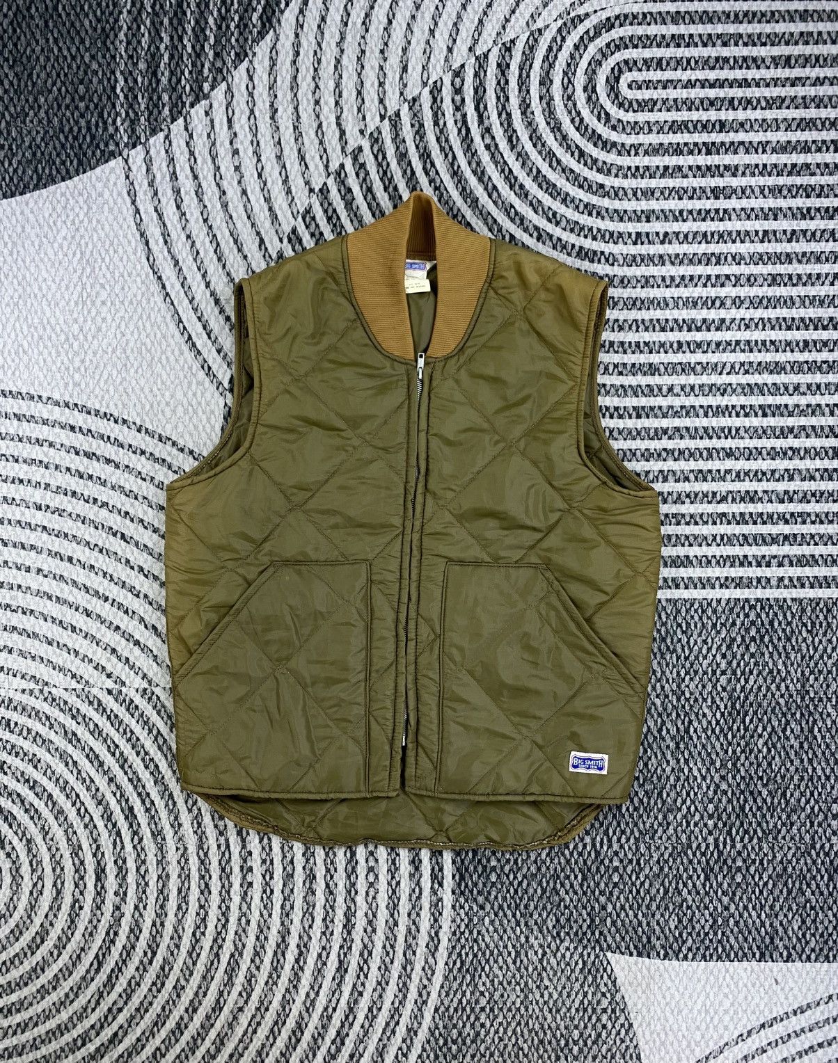 Japanese Brand Vintage Big Smith Puffer Zipper Vest Jacket Size US M / EU 48-50 / 2 - 1 Thumbnail