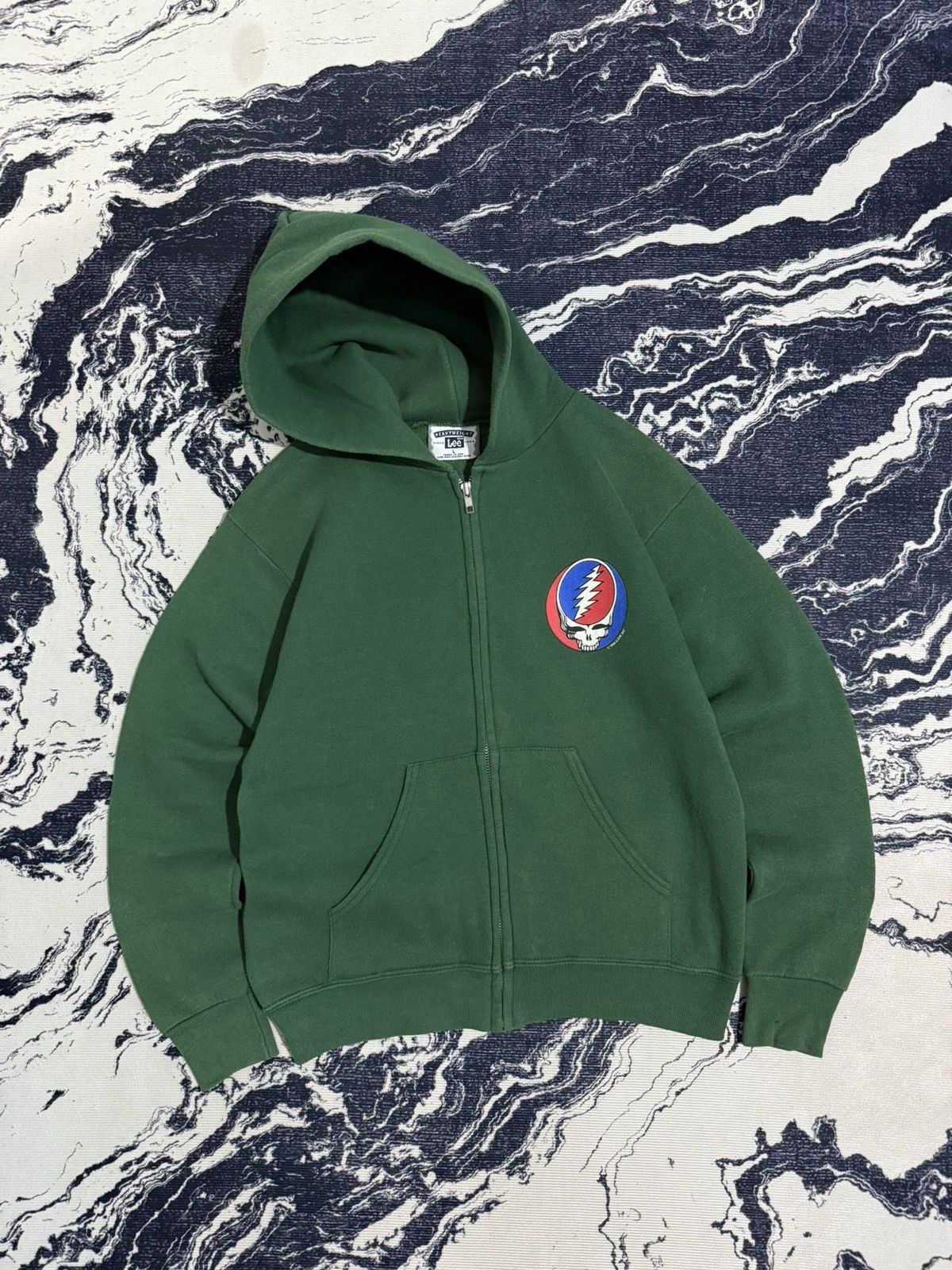 Lee Vintage 90s grateful dead size youth ziphoodie Size US L / EU 52-54 / 3 - 3 Thumbnail
