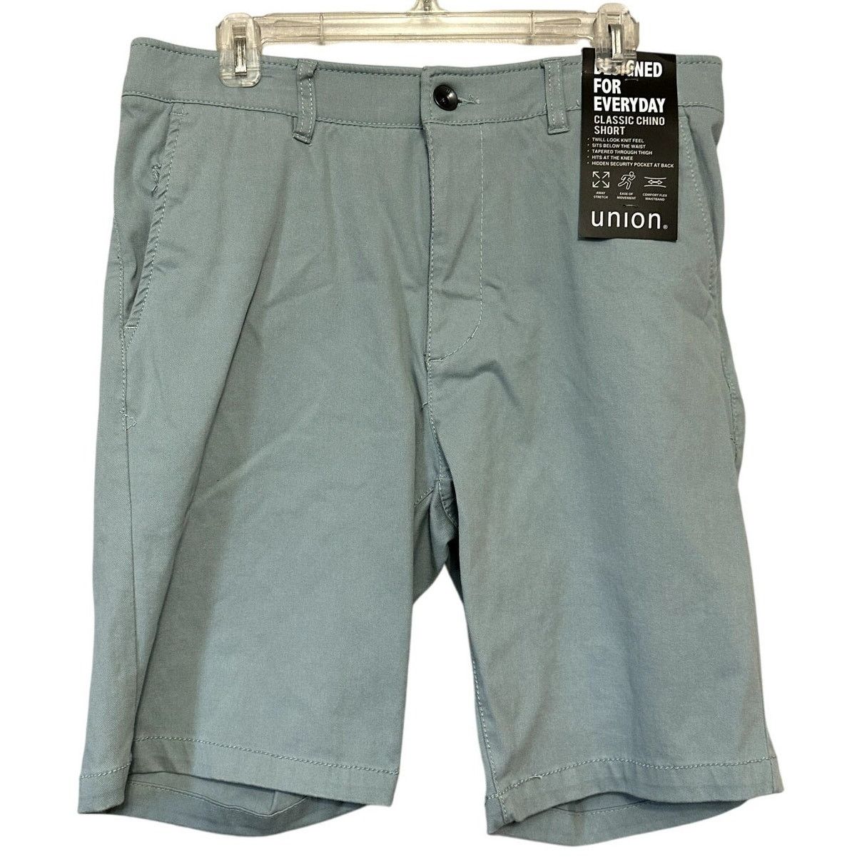 Other Union Mens Blue/Green Chino Twill Shorts Comfort Flex 30 NWT Size US 30 / EU 46 - 1 Thumbnail