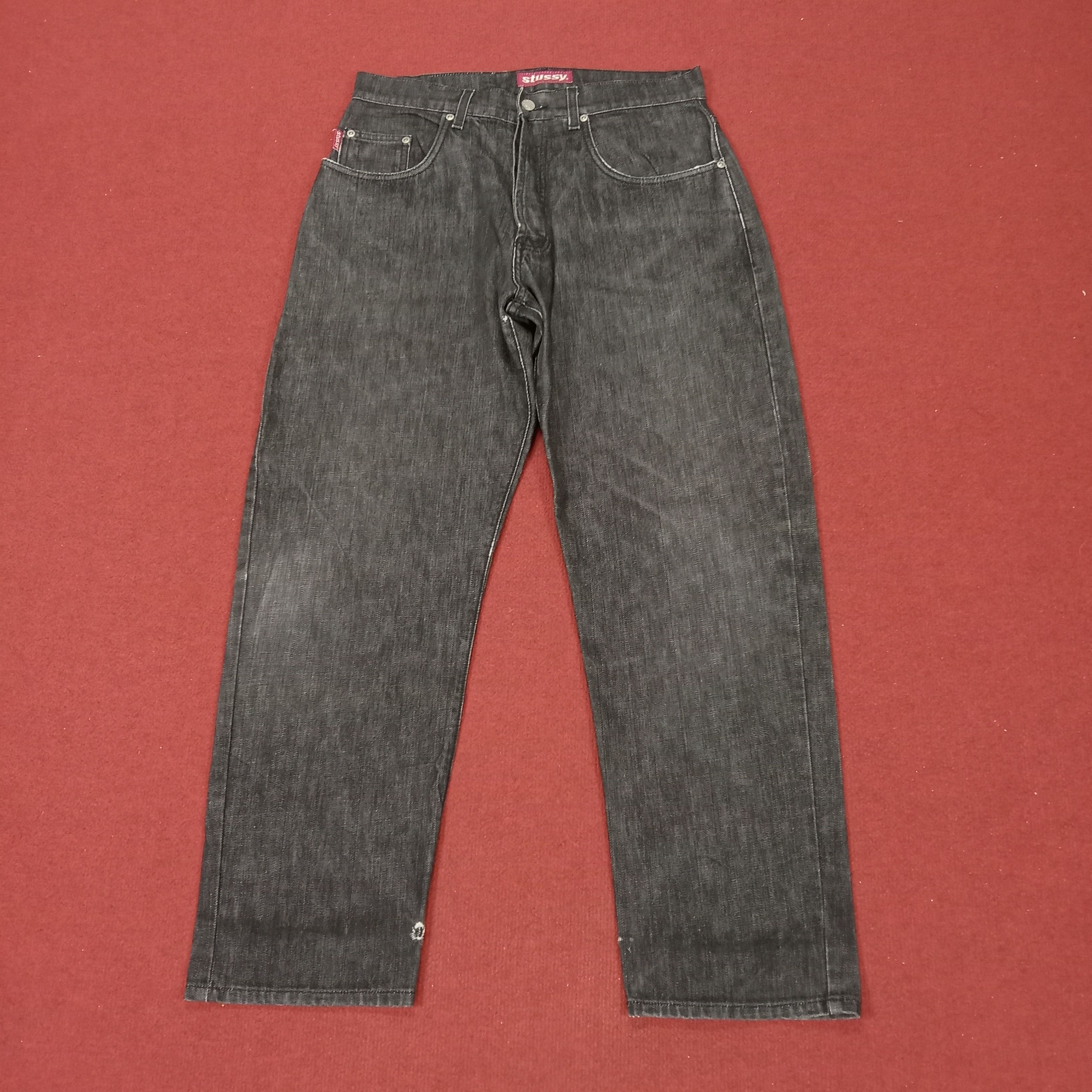 Vintage Stussy Streetwear Custom Art Logo Style Distressed Jeans Size US 32 / EU 48 - 4 Thumbnail