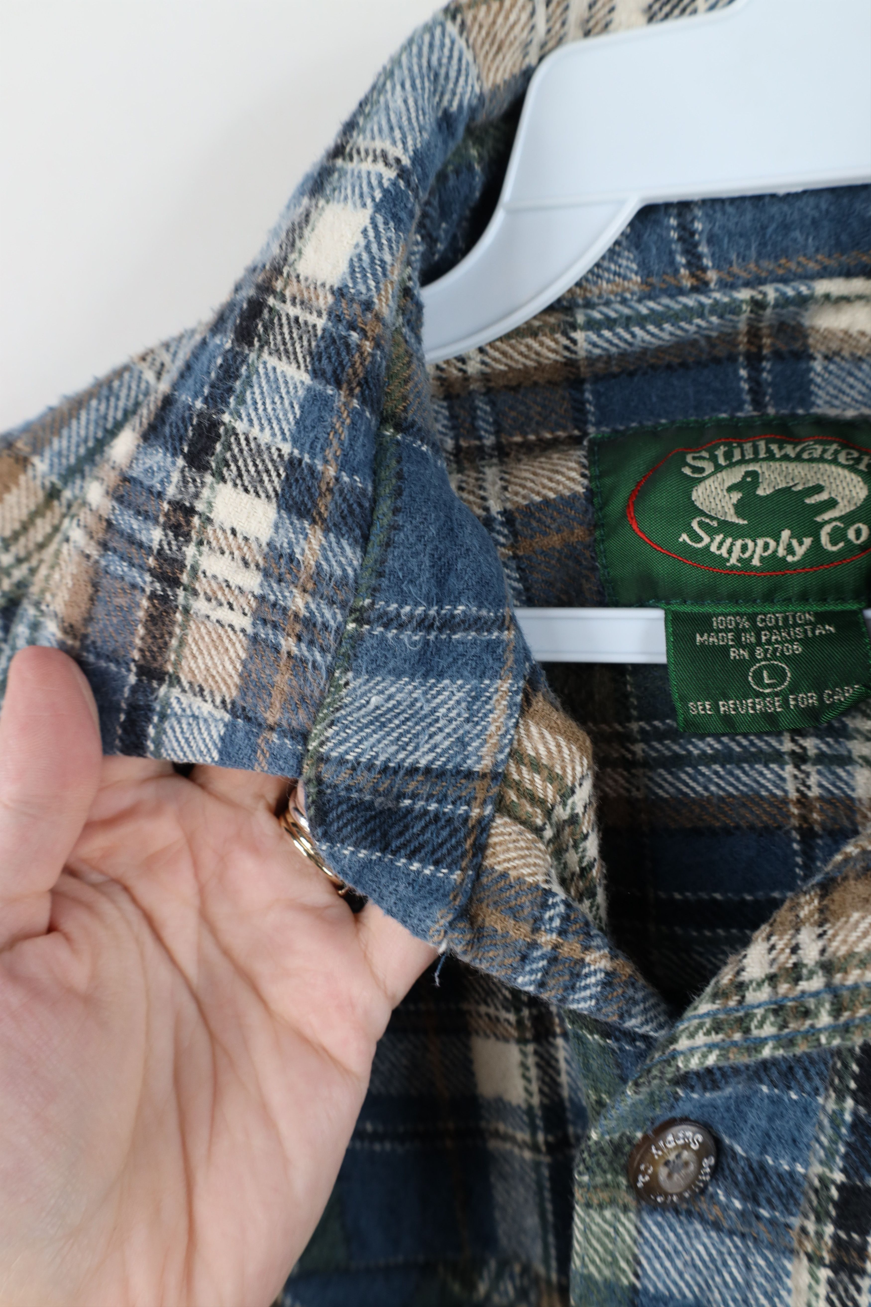 Vintage Vintage 90s Streetwear Heavyweight Collared Button Shirt Size US L / EU 52-54 / 3 - 8 Thumbnail