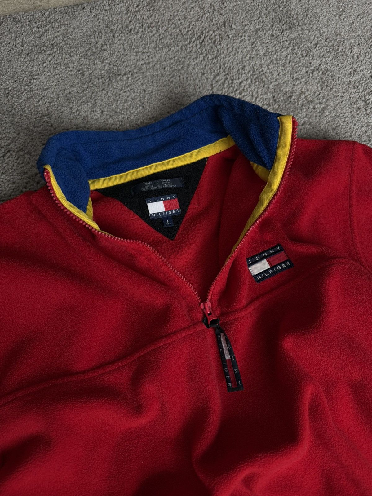 Tommy Hilfiger × Vintage 3/4 Tommy Hilfiger Fleece Size US S / EU 44-46 / 1 - 4 Thumbnail