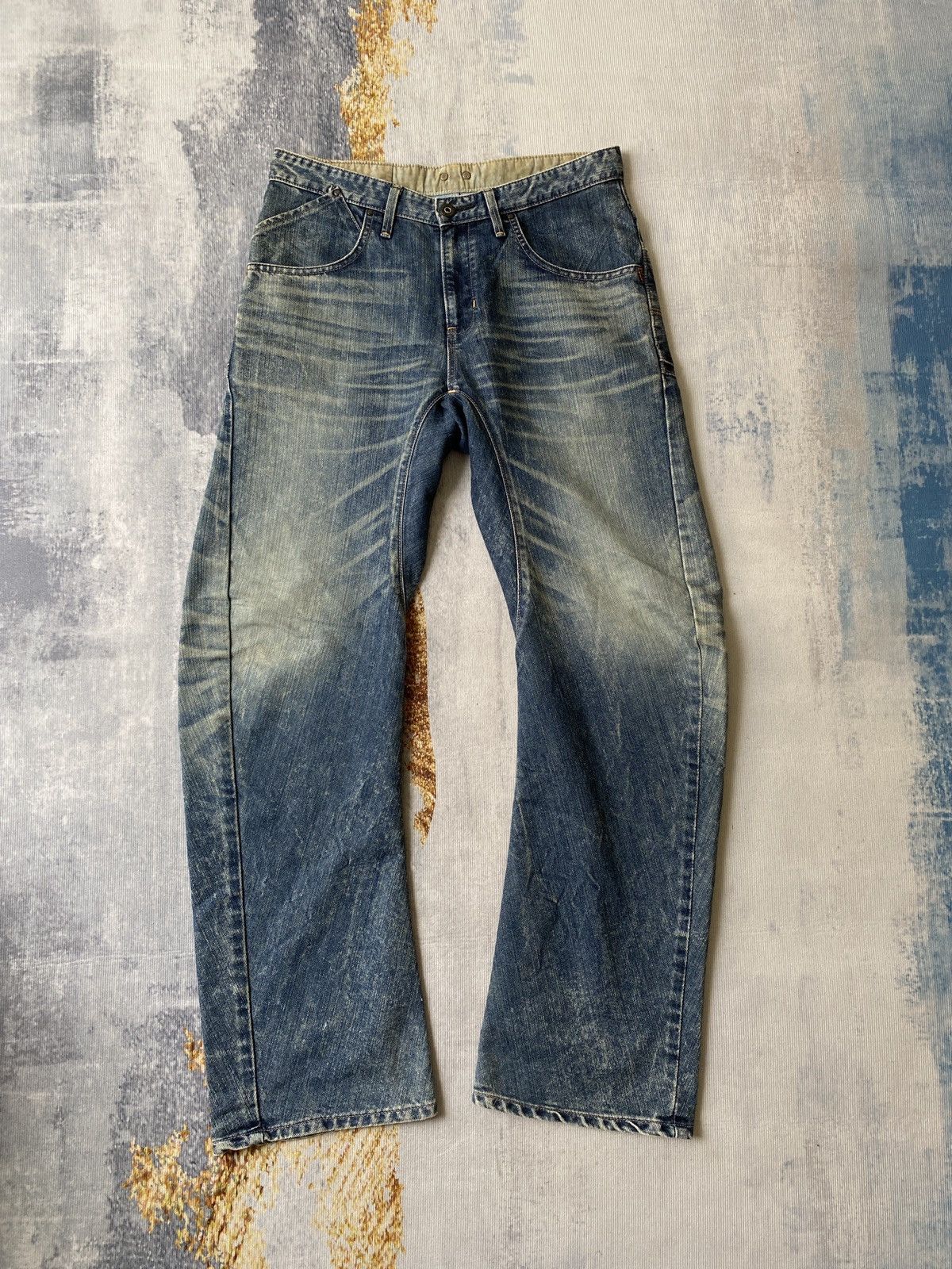 image of Edwin Function Curve Design Leg Denim in Blue, Men's (Size 32)