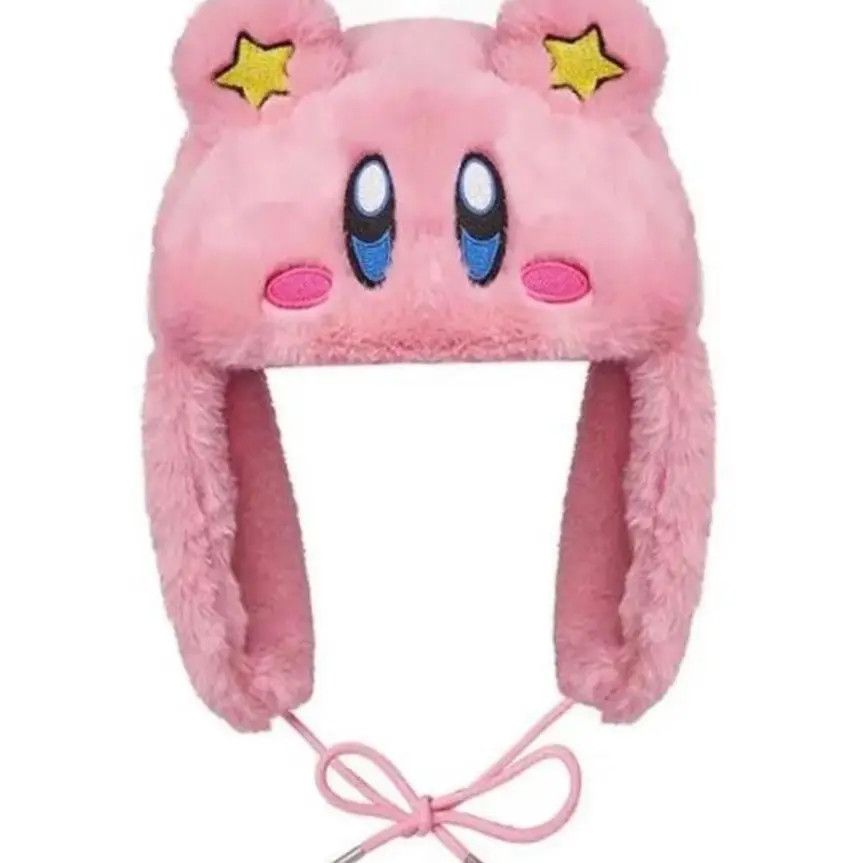 Japanese Brand × Vintage Y2K Cartoon Anime Pink Hat Ushanka Hat Cute Winter Hat Size ONE SIZE - 1 Thumbnail
