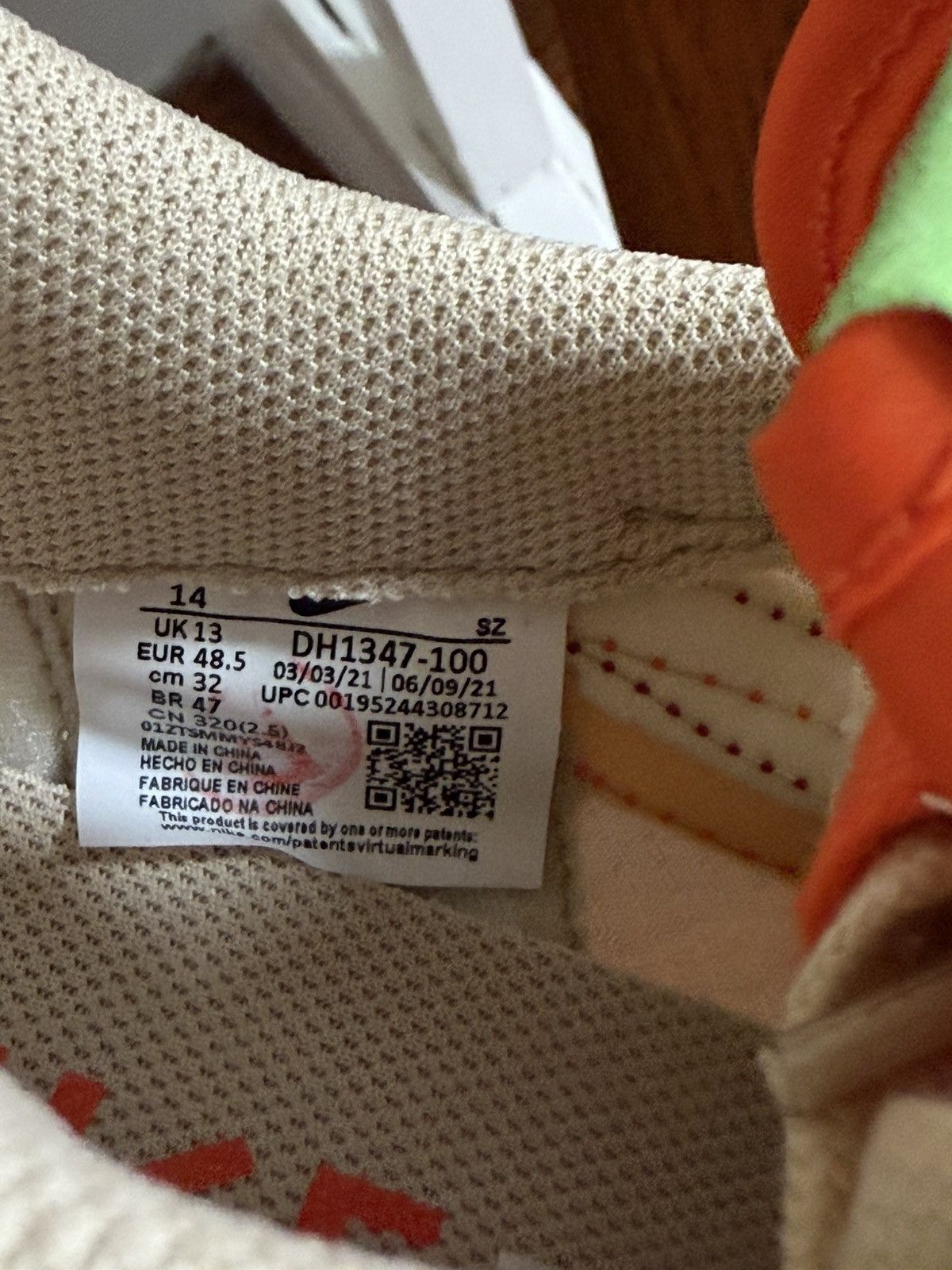 Nike × Sacai Nike LD Waffle sacai CLOT Kiss of Death Net Orange Blaze Size US 14 / EU 47 - 8 Thumbnail