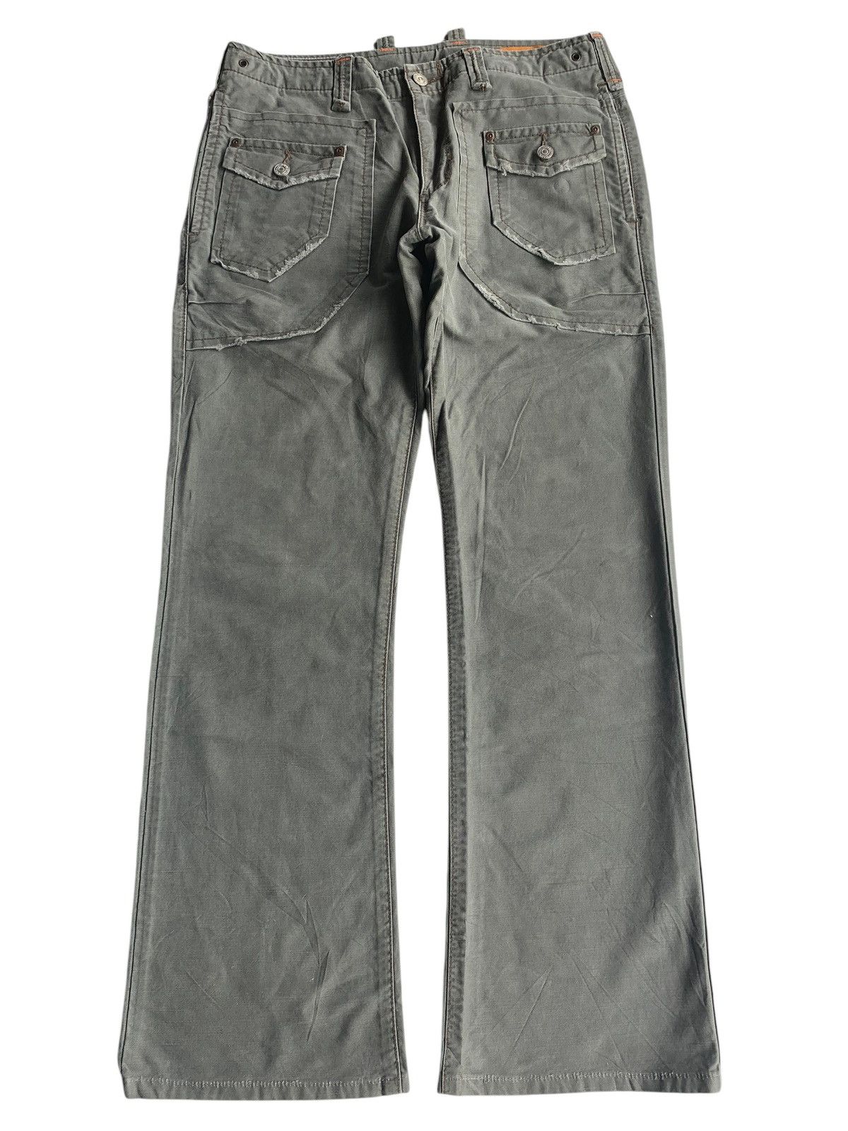 Tornado Mart FLARE EDWIN XV BUSH POCKET MULTI POCKET DENIM PANTS Size US 32 / EU 48 - 2 Thumbnail