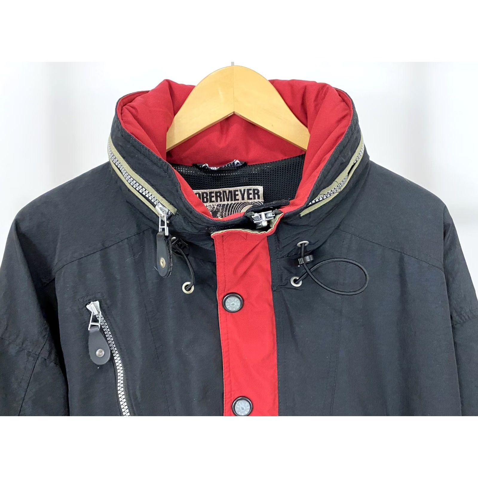 Obermeyer VTG Obermeyer Men's Ski Snowboard Red Black 1/2 Zip Pullover Parka Jacket Size L Size US L / EU 52-54 / 3 - 3 Thumbnail