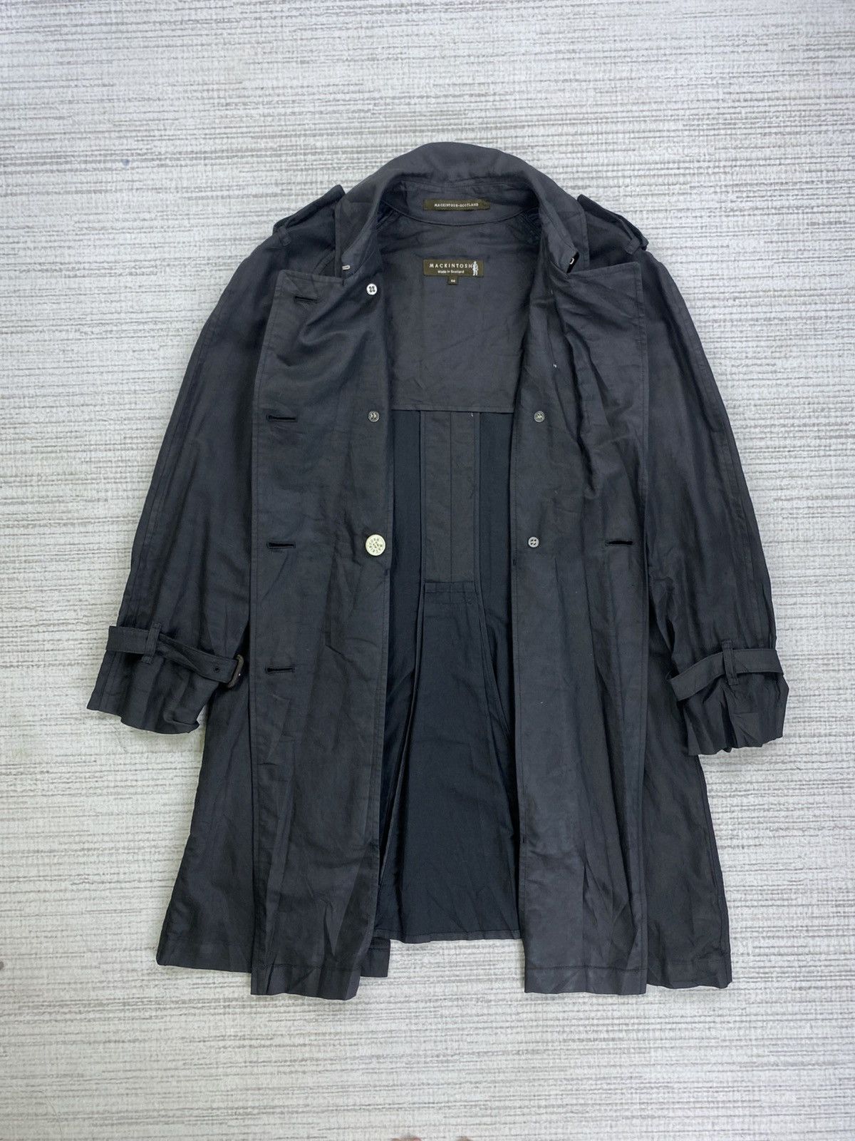 Mackintosh Vintage Mackintosh Scotland Black Trench Coat Jacket Size US M / EU 48-50 / 2 - 6 Thumbnail